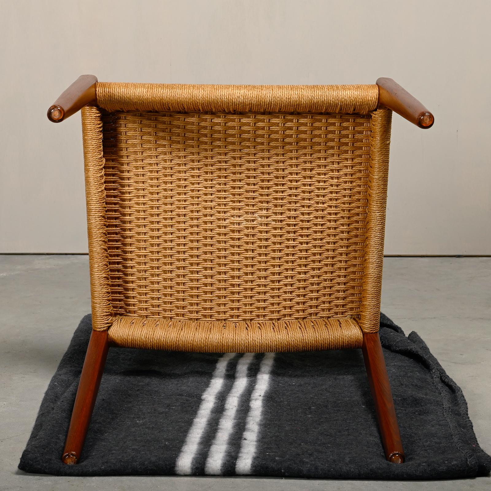 Niels O. Møller Dining Chairs Teak Papercord Model 71, J.L. Møllers Møbelfabrik 3