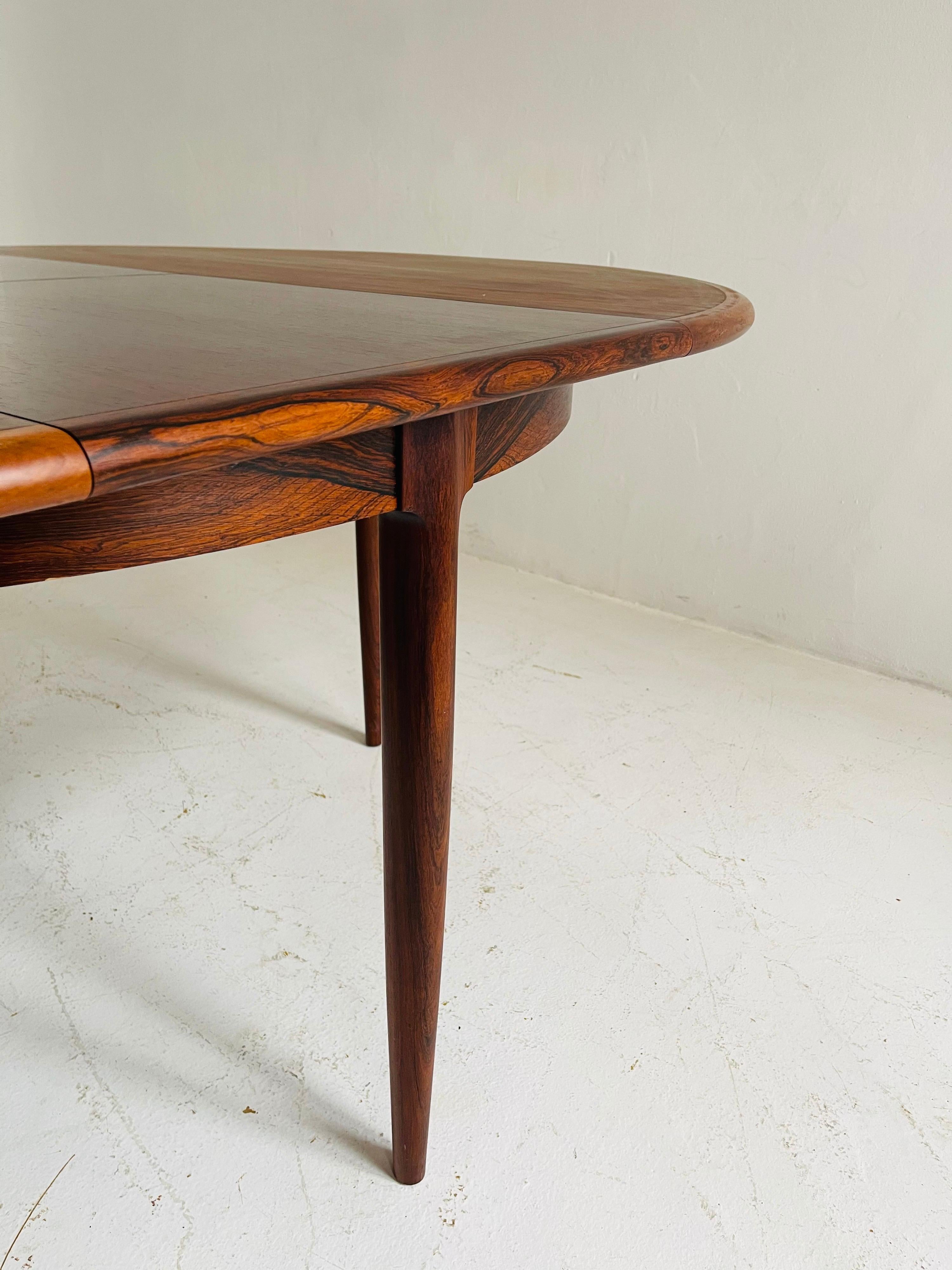 Danish Niels O. Møller Dining Table Produced by J.L. Møllers Møbelfabrik in Denmark