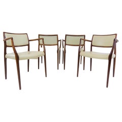 Niels O. Møller Model 65 Set of 4 Dining Chairs for Møller