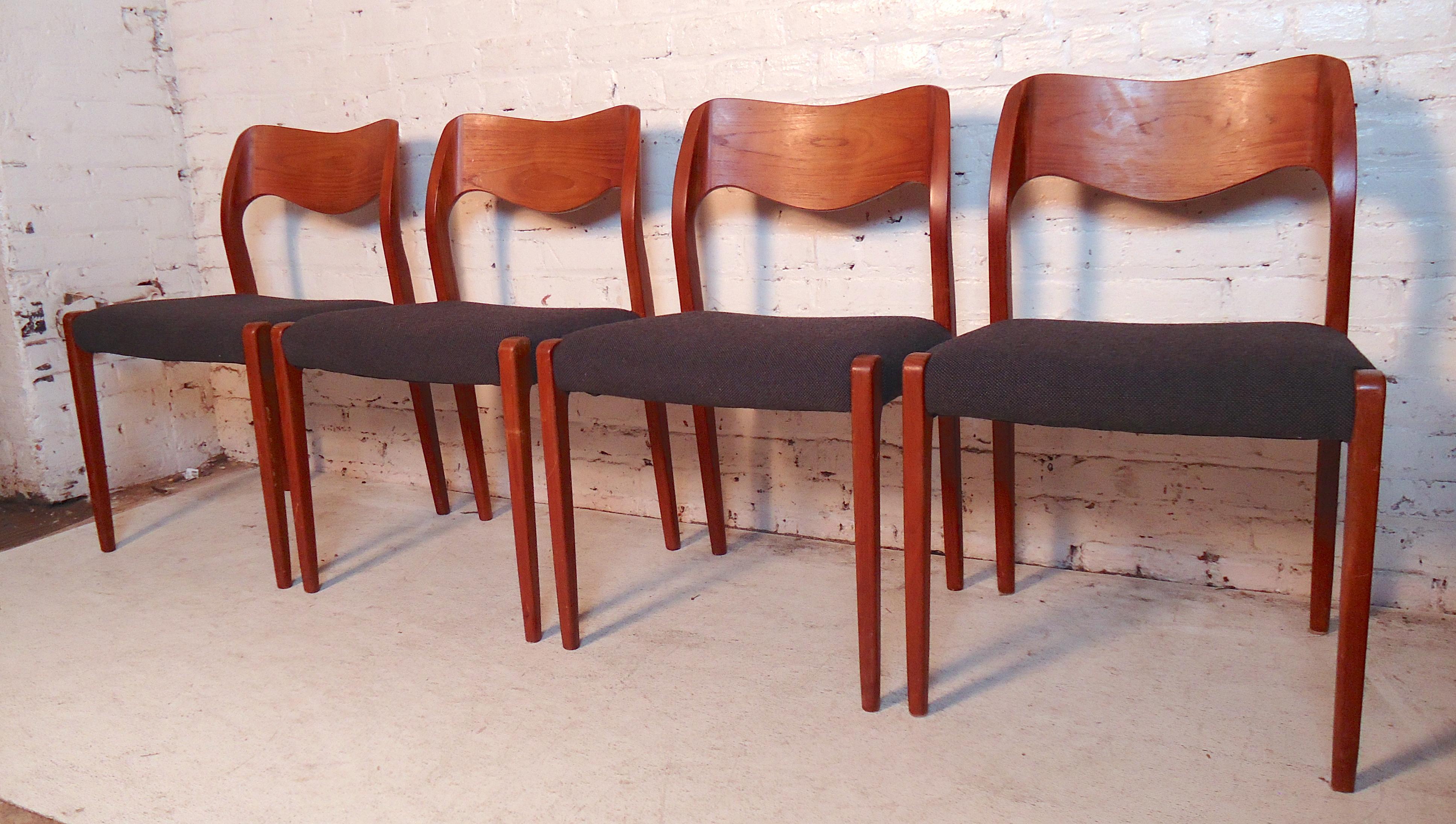 Mid-Century Modern Niels O. Møller Model #71 Dining Chairs