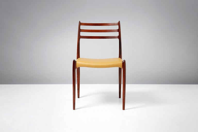 Mid-20th Century Niels O. Møller Model 78 Rosewood Dining Chairs, 1962 For Sale
