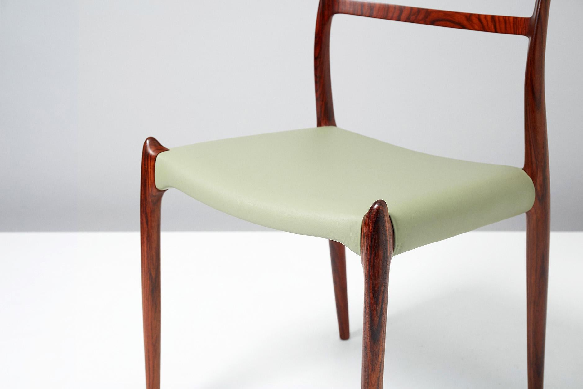 Niels O. Møller Model 78 Rosewood Dining Chairs, 1962 For Sale 1