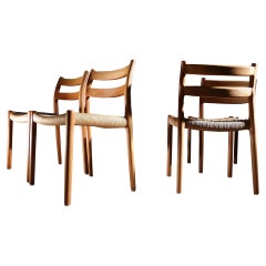 Niels O. Møller Model 84 Teak Dining Chair for J.L. Møllers, 1976