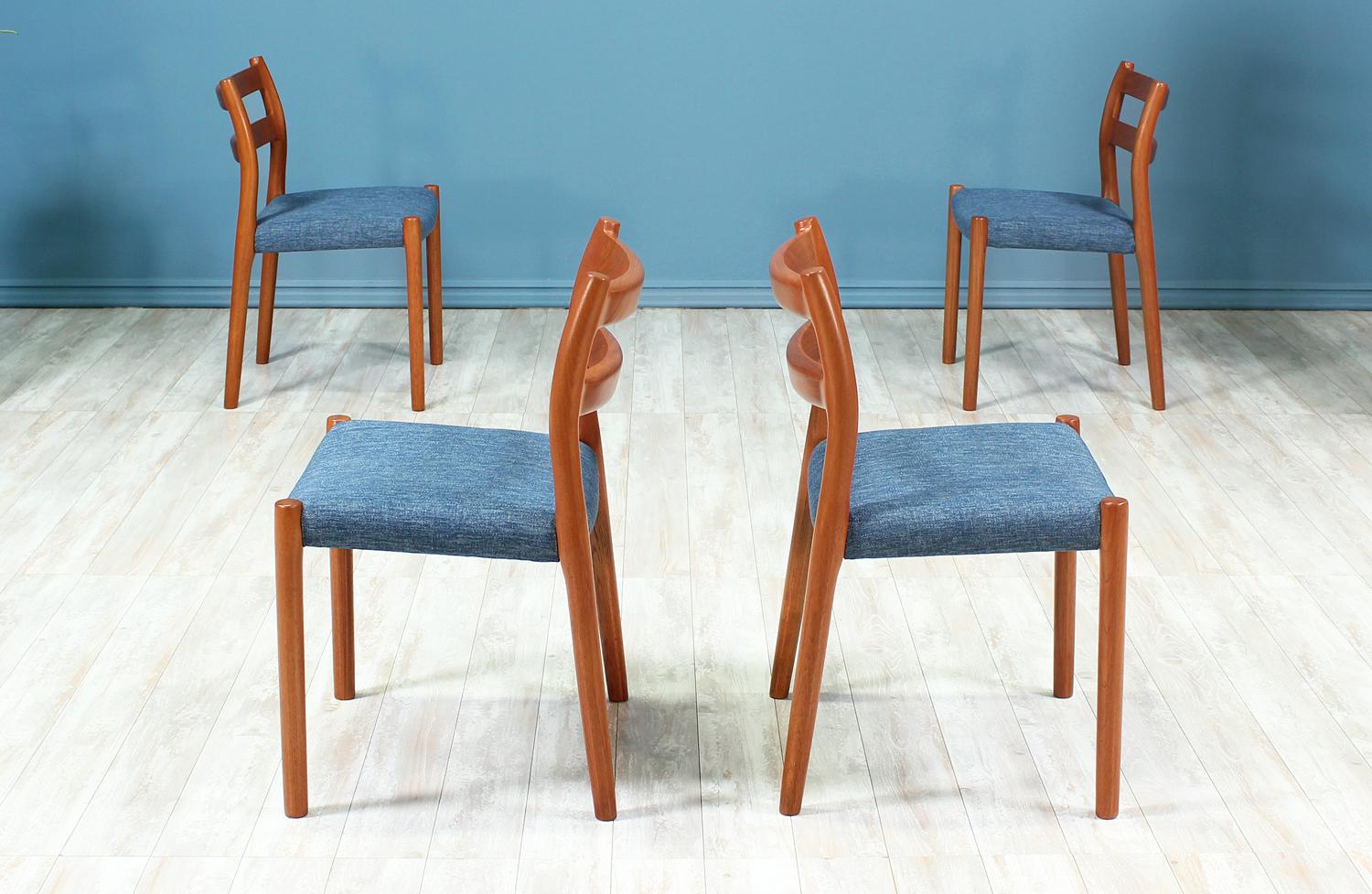 Mid-Century Modern Niels O. Møller Model #84 Teak Dining Chair for J.L. Møllers