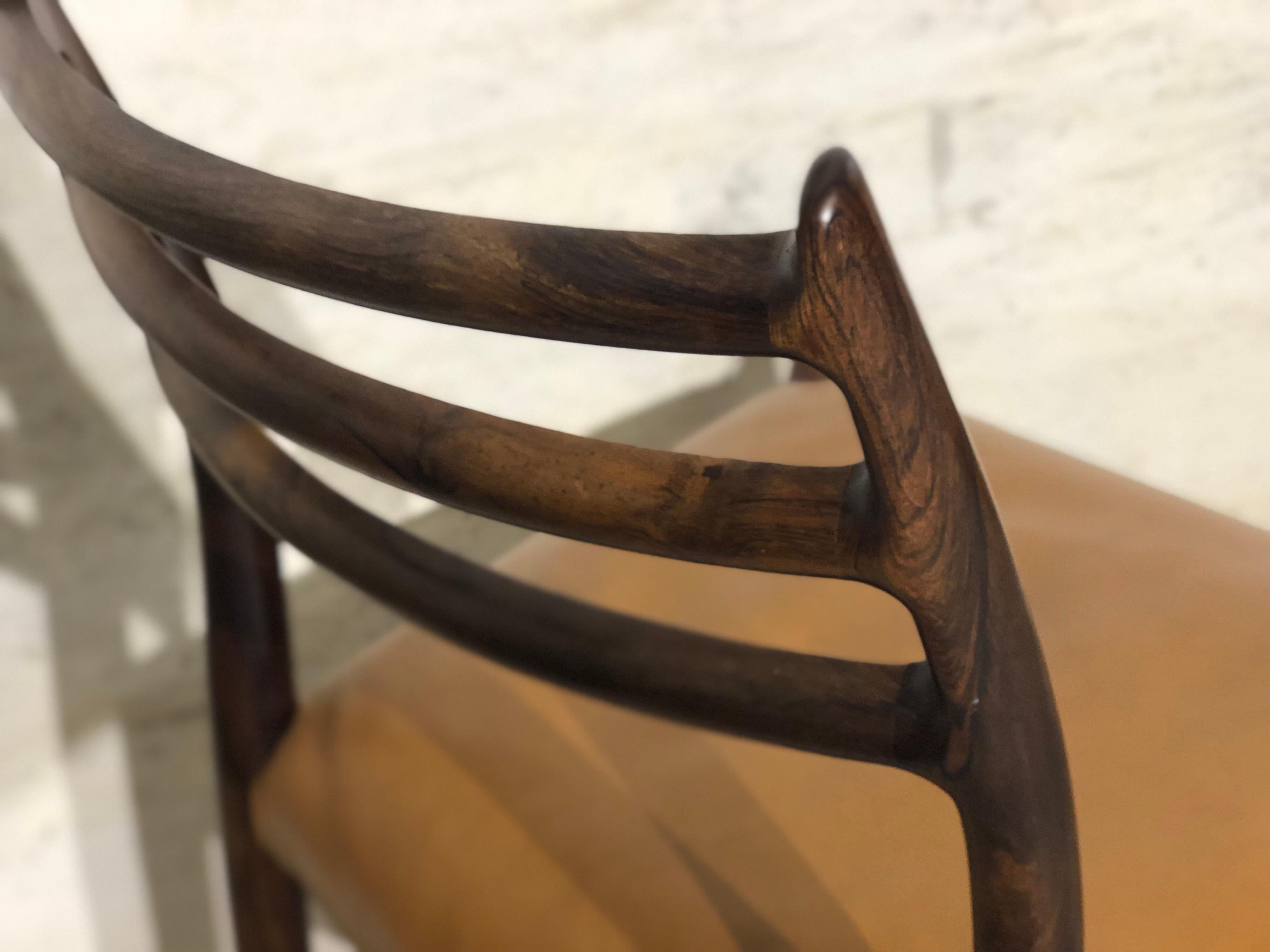 Niels O. Møller No. 78, Set of 4 Rosewood Chairs Danish Midcentury 2