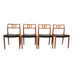 Niels O. Møller No. 79 Teak Dining Chairs, Set of Four