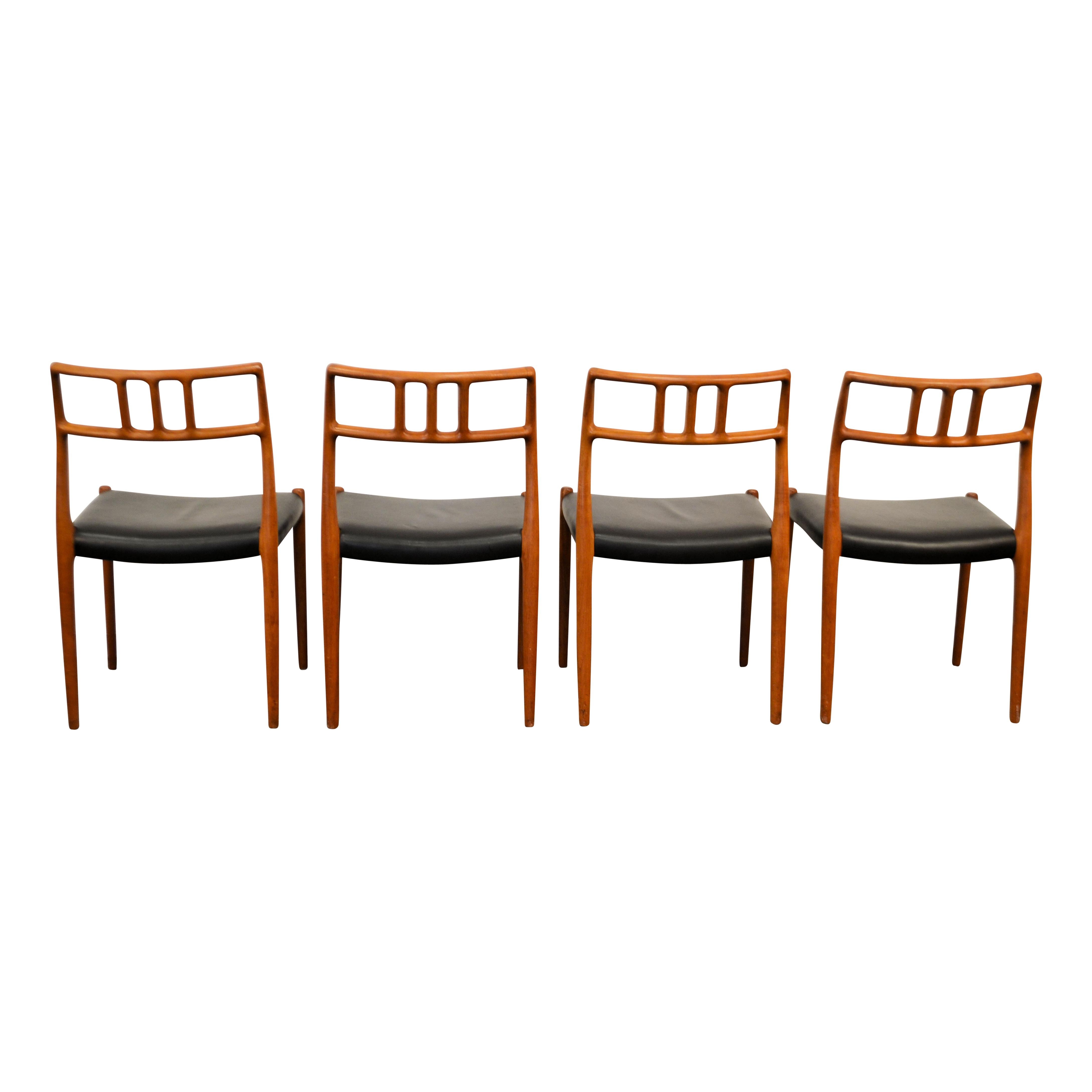 Danish Niels O. Møller No. 79 Teak Dining Chairs, Set of Four For Sale
