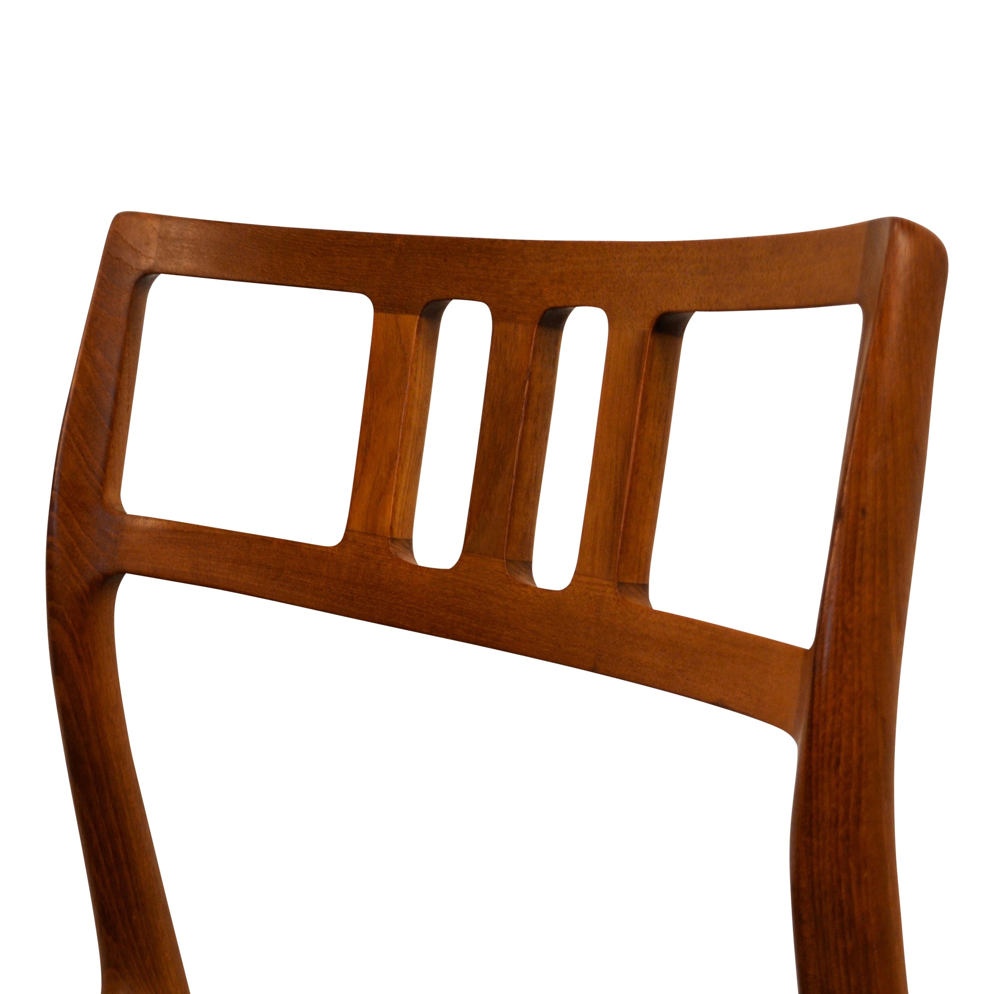 Niels O. Møller No. 79 Teak Dining Chairs, Set of Four In Good Condition For Sale In Panningen, NL
