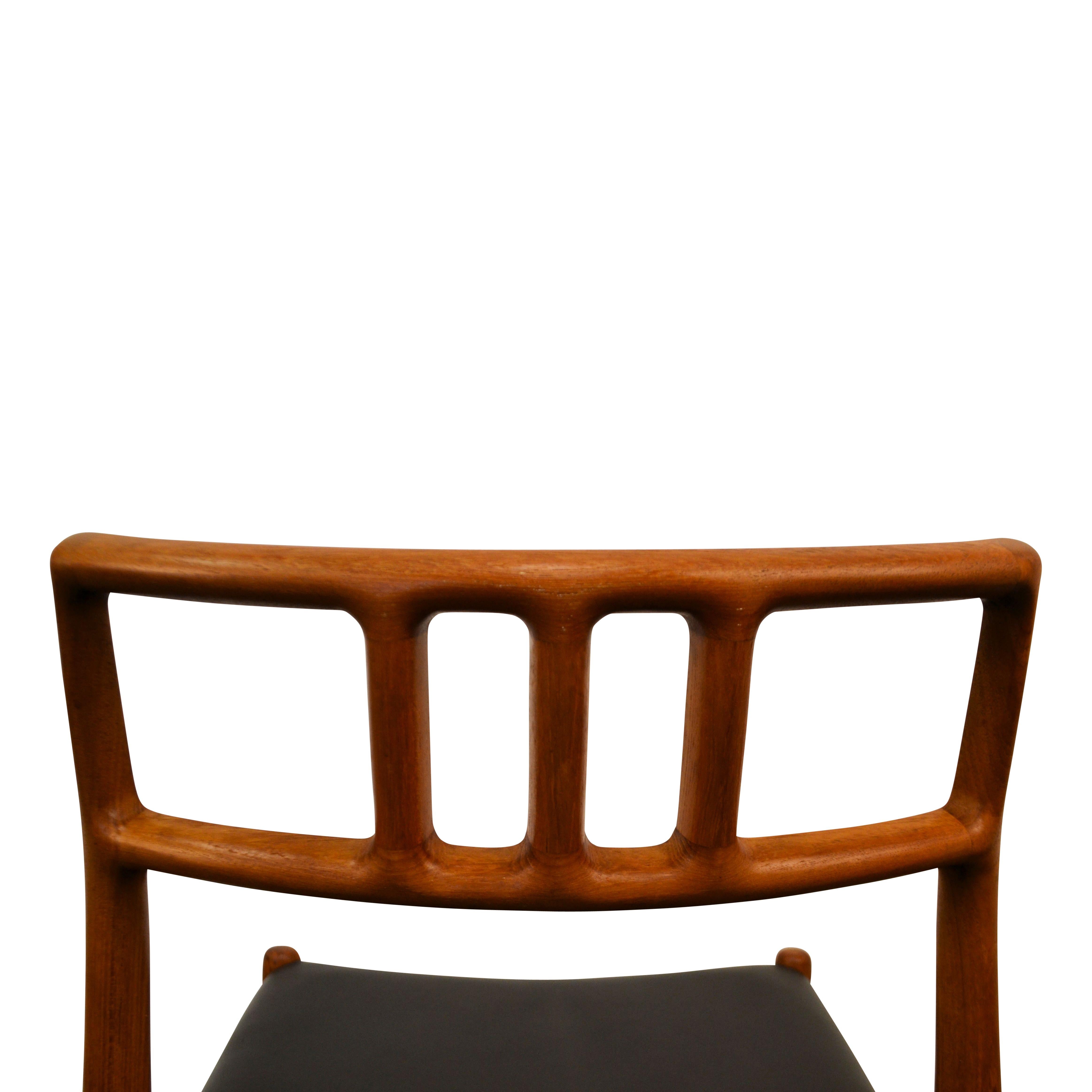 20th Century Niels O. Møller No. 79 Teak Dining Chairs, Set of Four For Sale