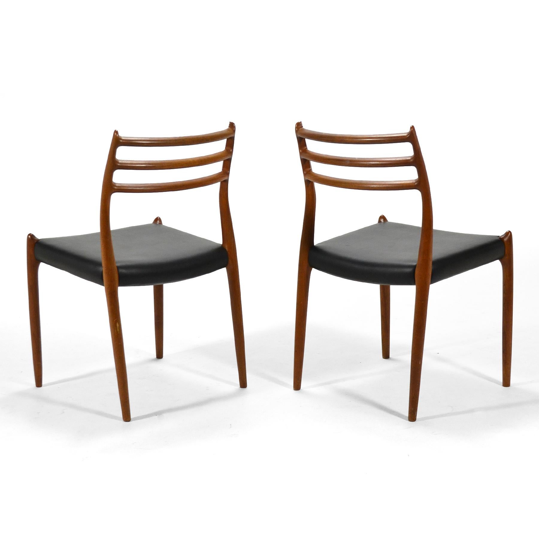 Niels O. Møller Pair of Model 78 Chairs 1