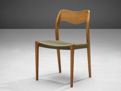 Niels O. Moller Dining Chair in Teak and Green Rope Upholstery