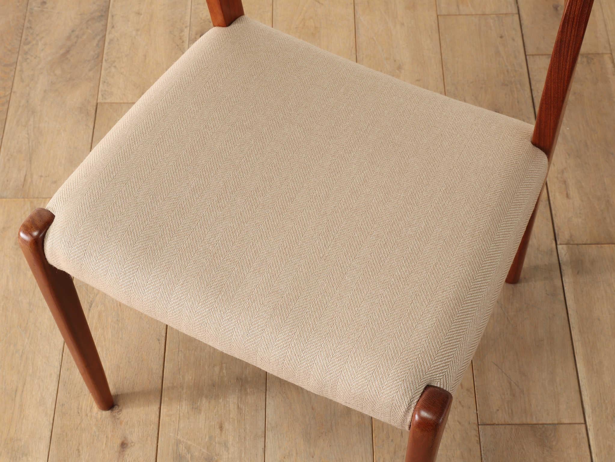 Fabric Niels O. Moller Dining Chair Model.71 For Sale