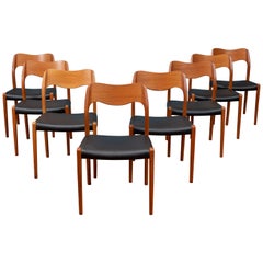 Niels O. Moller Dining Chairs, Model 71