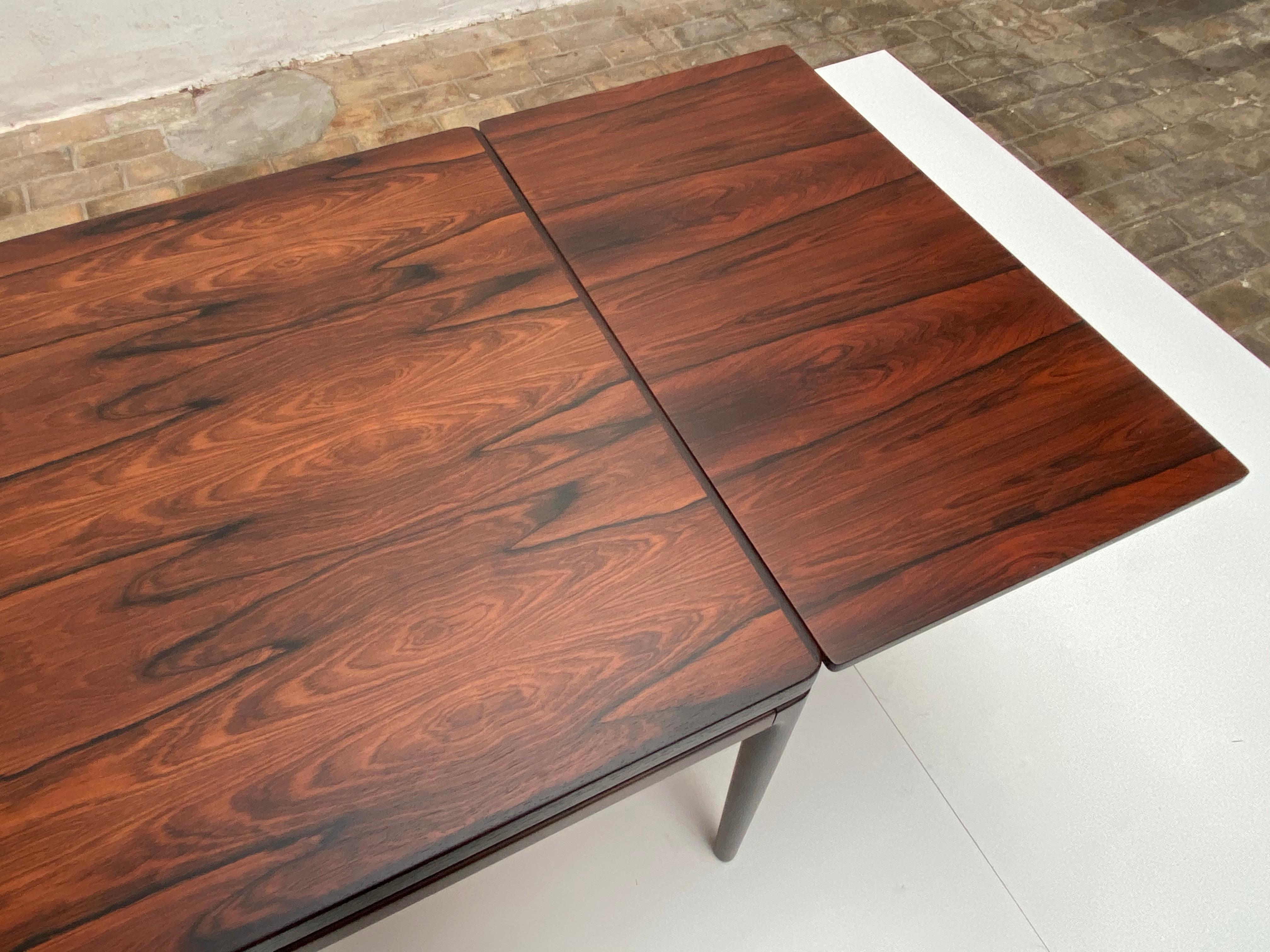 Niels O. Moller Large Extendable Rosewood Dining Table J.L Moller, Denmark 1960s 4
