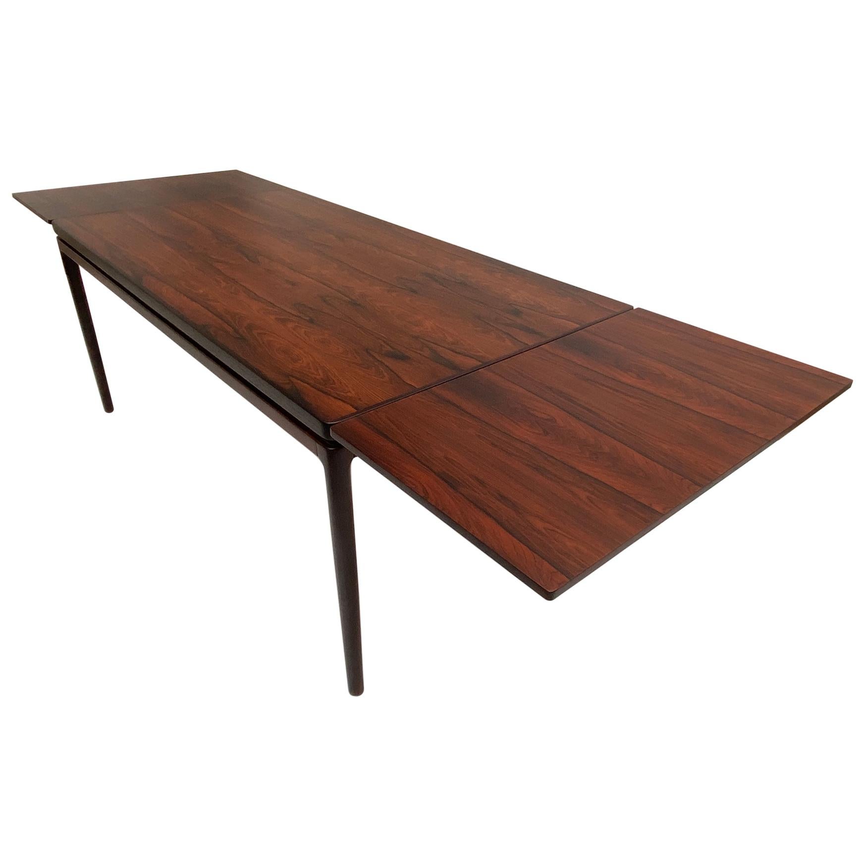 Niels O. Moller Large Extendable Rosewood Dining Table J.L Moller, Denmark 1960s