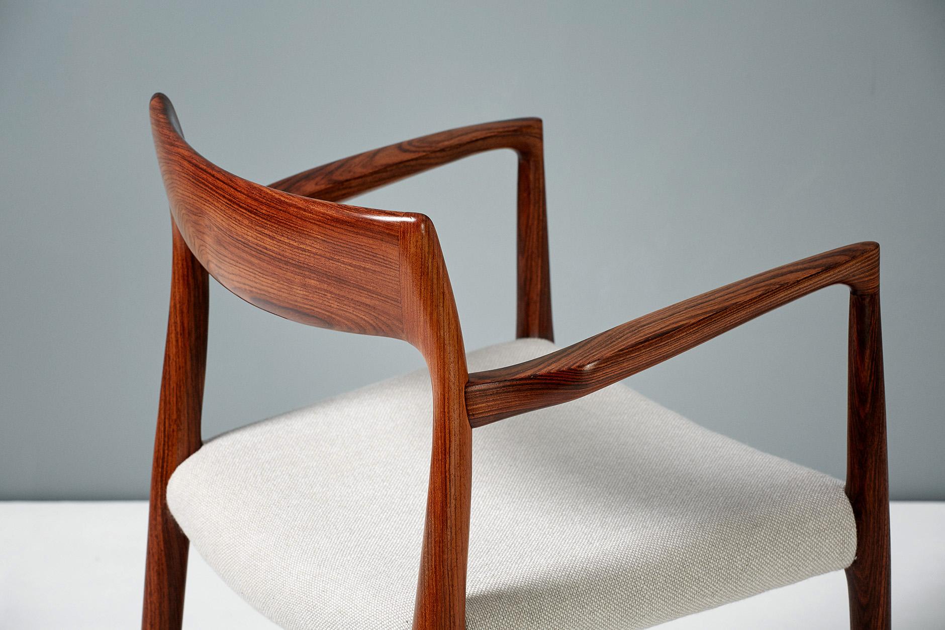 Danish Niels O. Moller Model 57 Rosewood Carver Chair For Sale