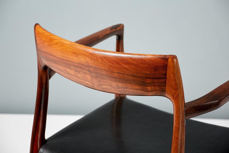 Niels O. Moller Model 57 Rosewood Carver Chair For Sale 2