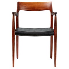 Vintage Niels O. Moller Model 57 Rosewood Carver Chair