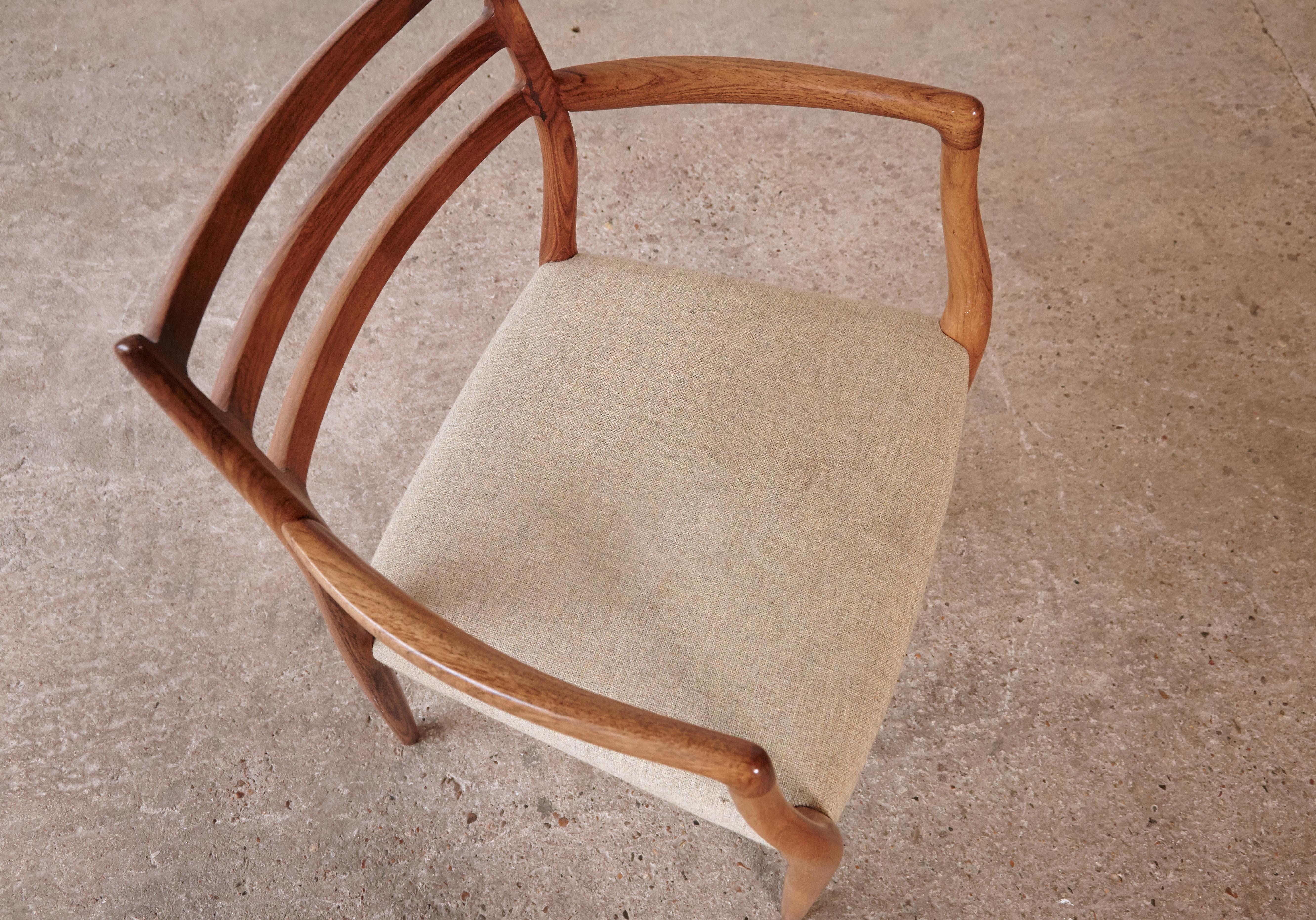 Niels O Moller Model 62 Carver Chair, JL Moller, Denmark, 1960s For Sale 4