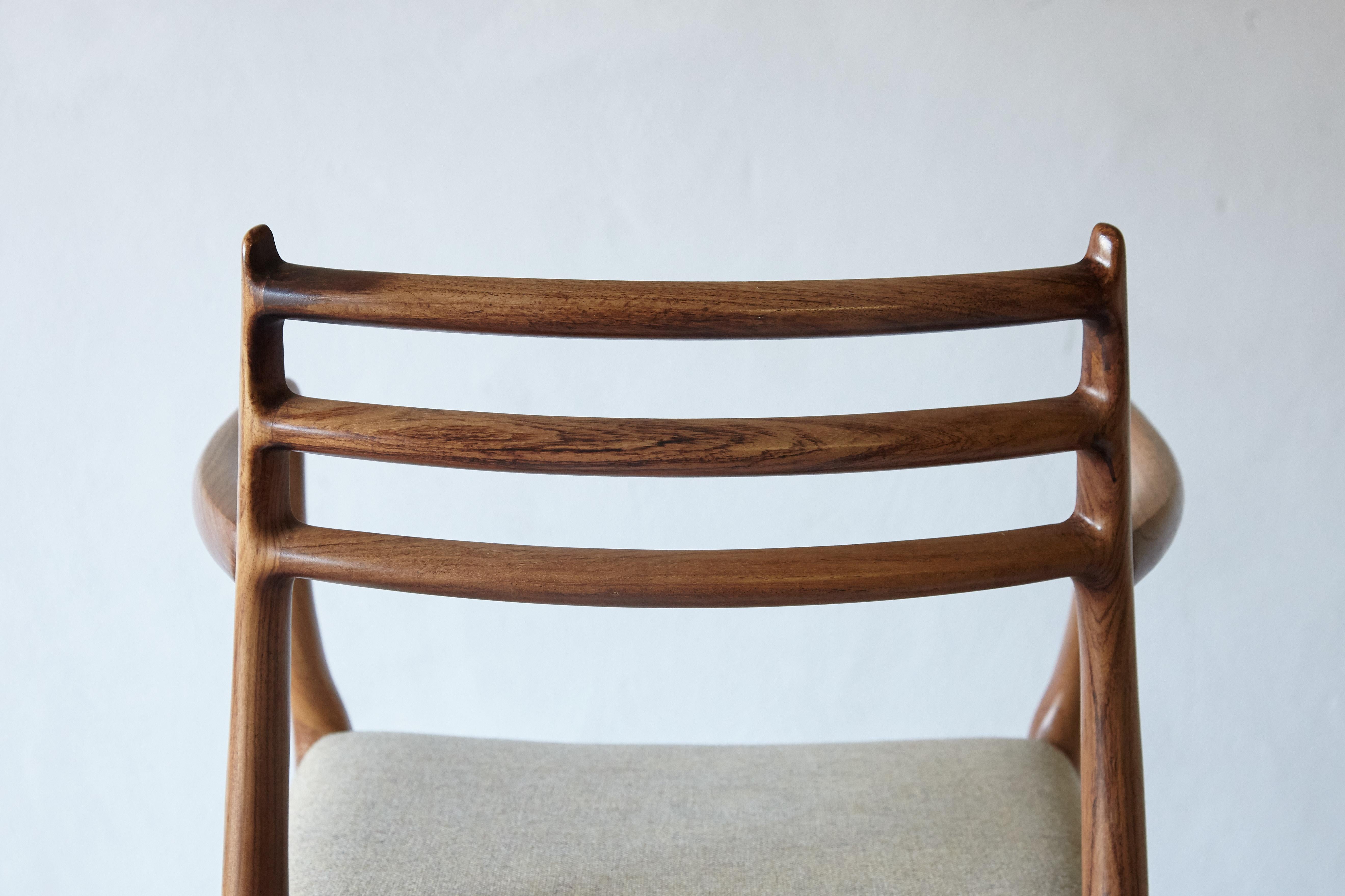 Niels O Moller Model 62 Carver Chair, JL Moller, Denmark, 1960s For Sale 10