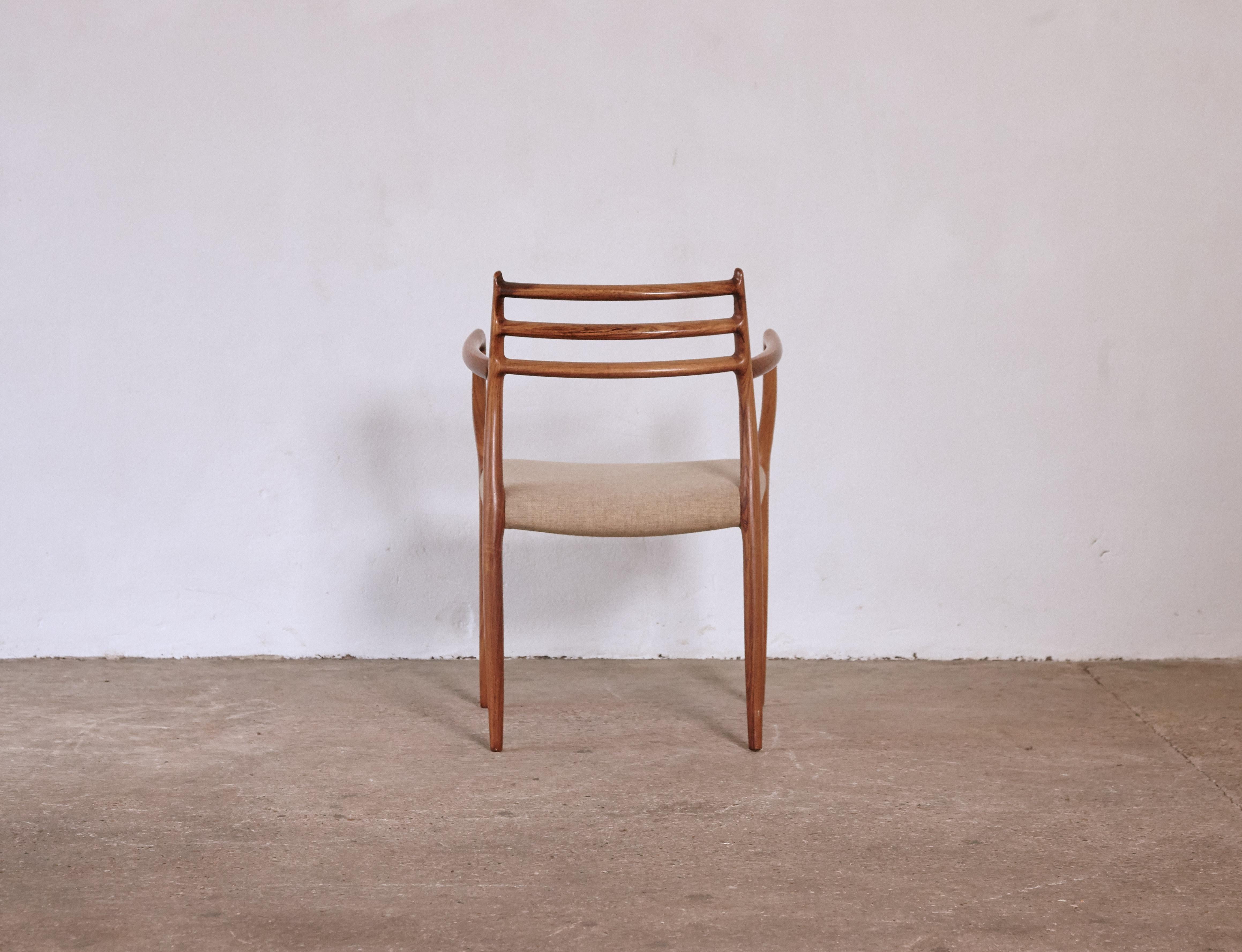 Danish Niels O Moller Model 62 Carver Chair, JL Moller, Denmark, 1960s For Sale