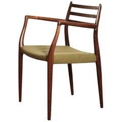 Niels O Moller Model 62 Rosewood Carver Dining Chair, Denmark, 1960s