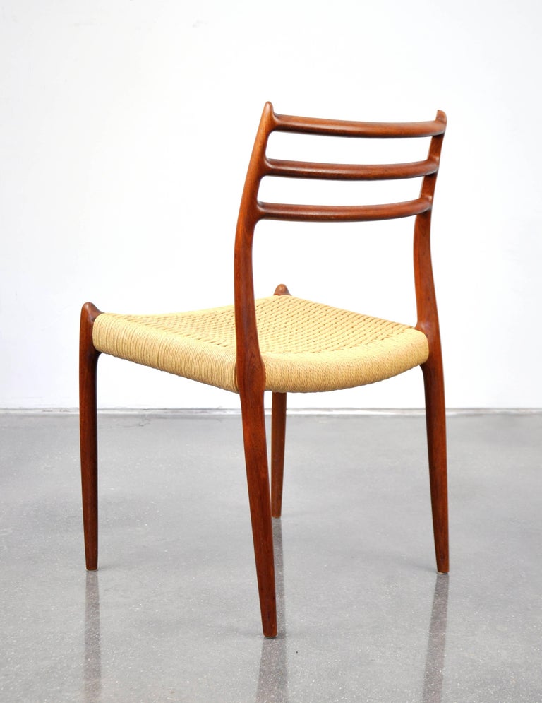 Niels O. Moller Model #78 Teak Dining Chairs at 1stdibs