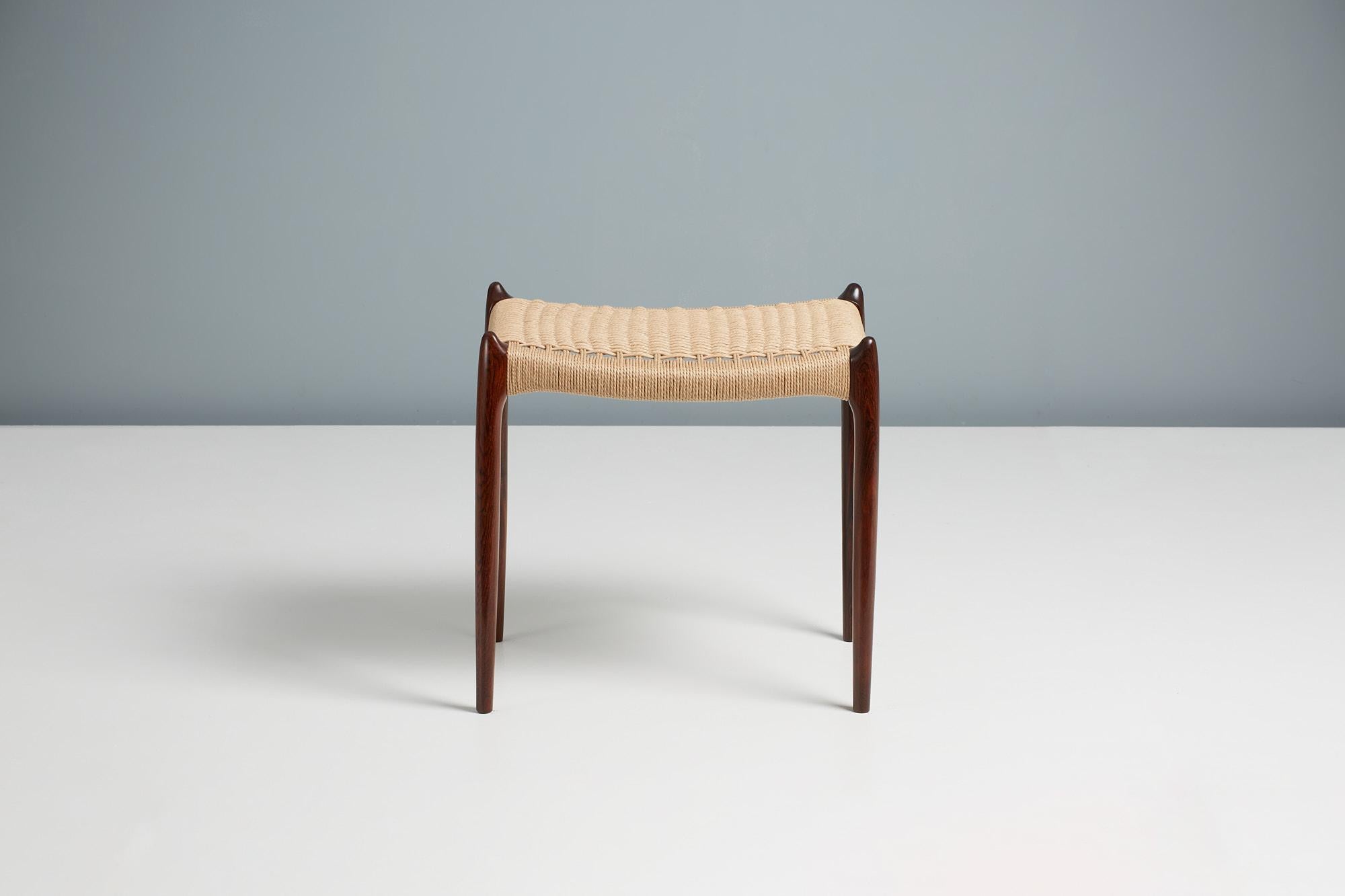 Niels O. Moller - Model 78a stool

Solid rosewood stool designed by Niels O. Moller and produced by his own company J.L Moller Mobelfabrik. The rosewood frame has been refinished and the seat is newly woven papercord.



