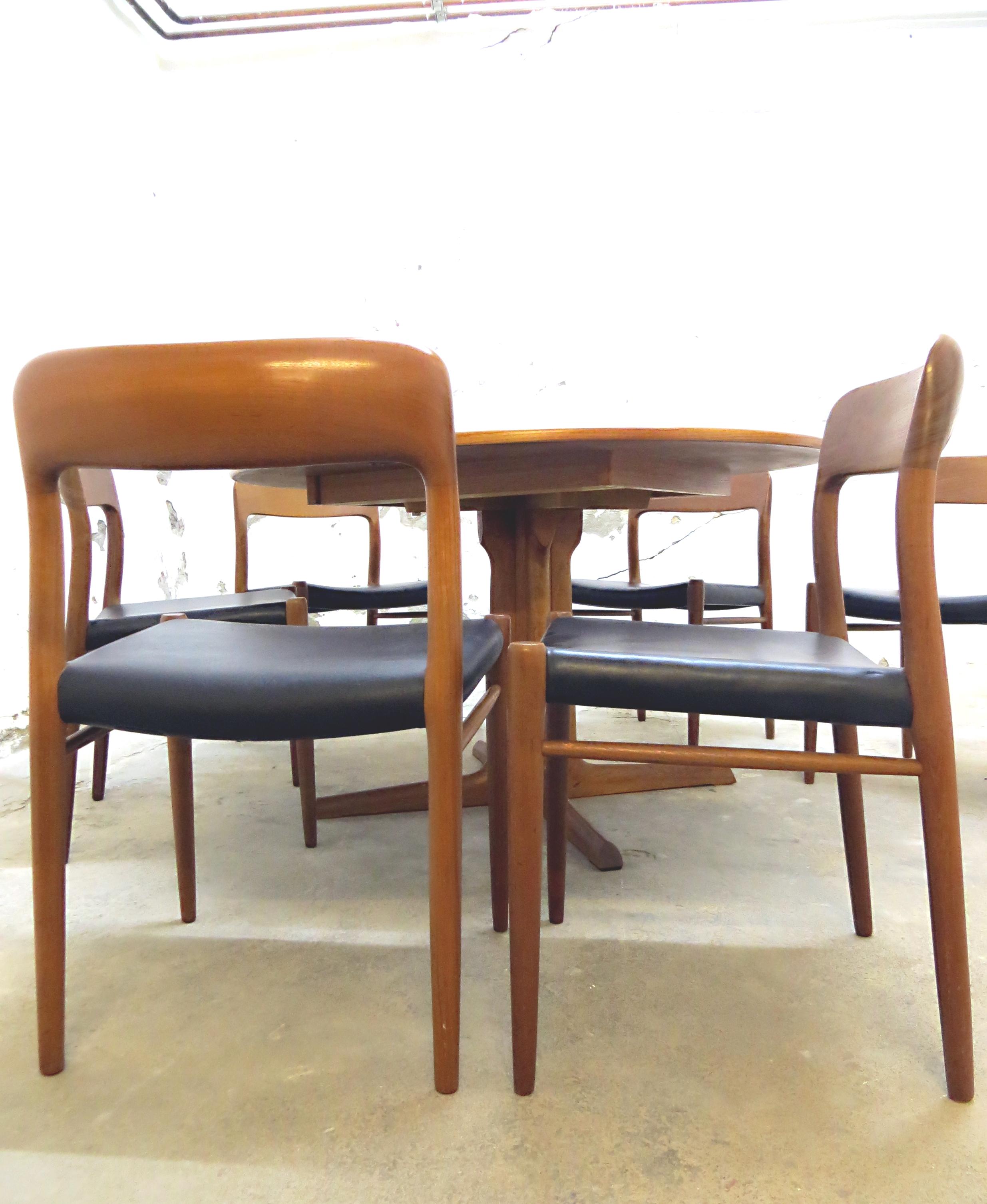 danish table and chairs