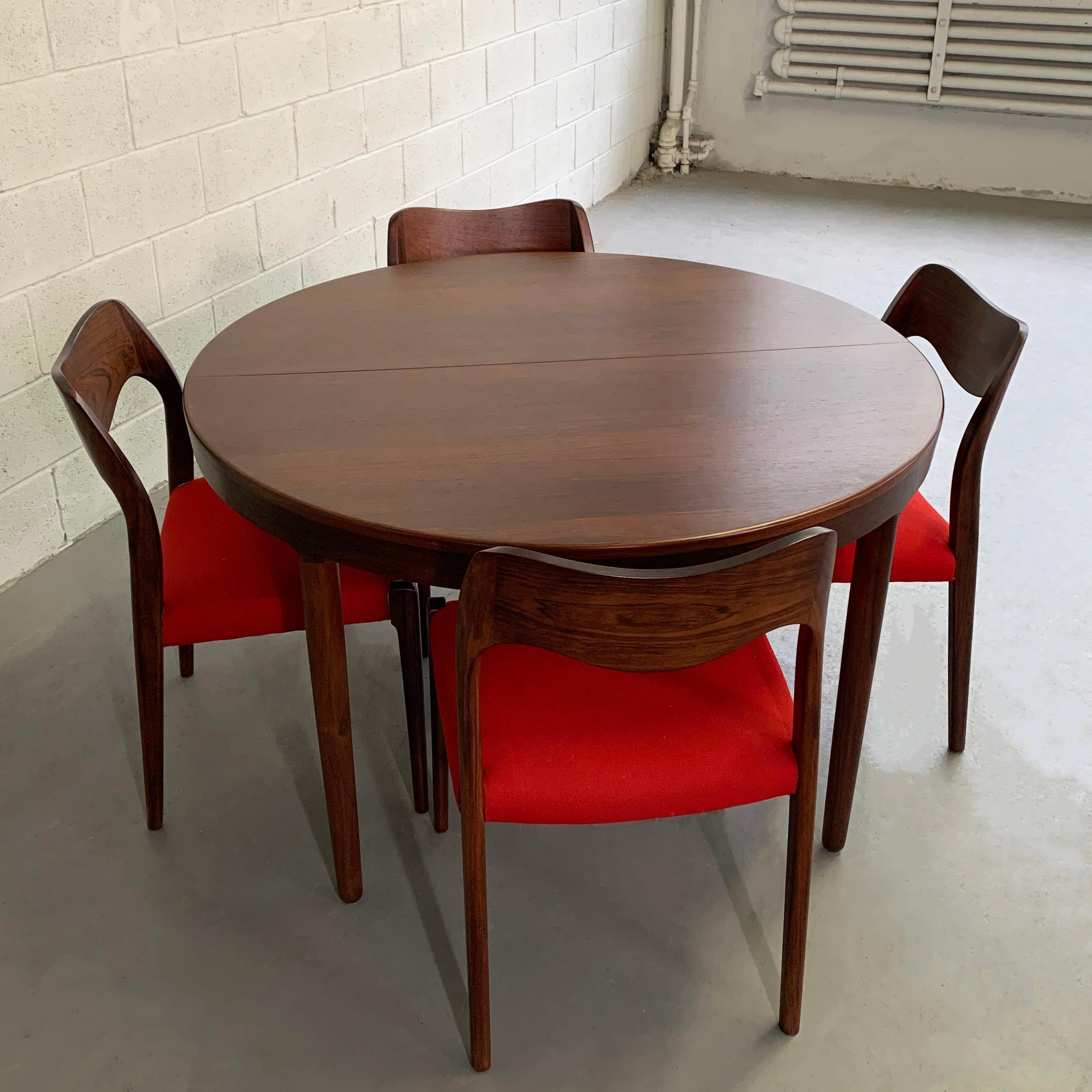 Niels O Moller Round Rosewood Extension Dining Set 1