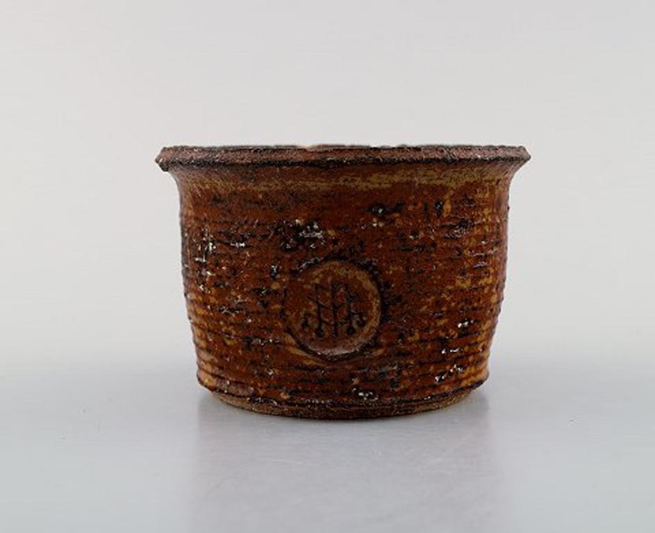 Niels Oluf 'Jeppe' Thorkelin-Eriksen '1926-1981' Danish Potter 3 Unique Bowls In Good Condition In Copenhagen, DK