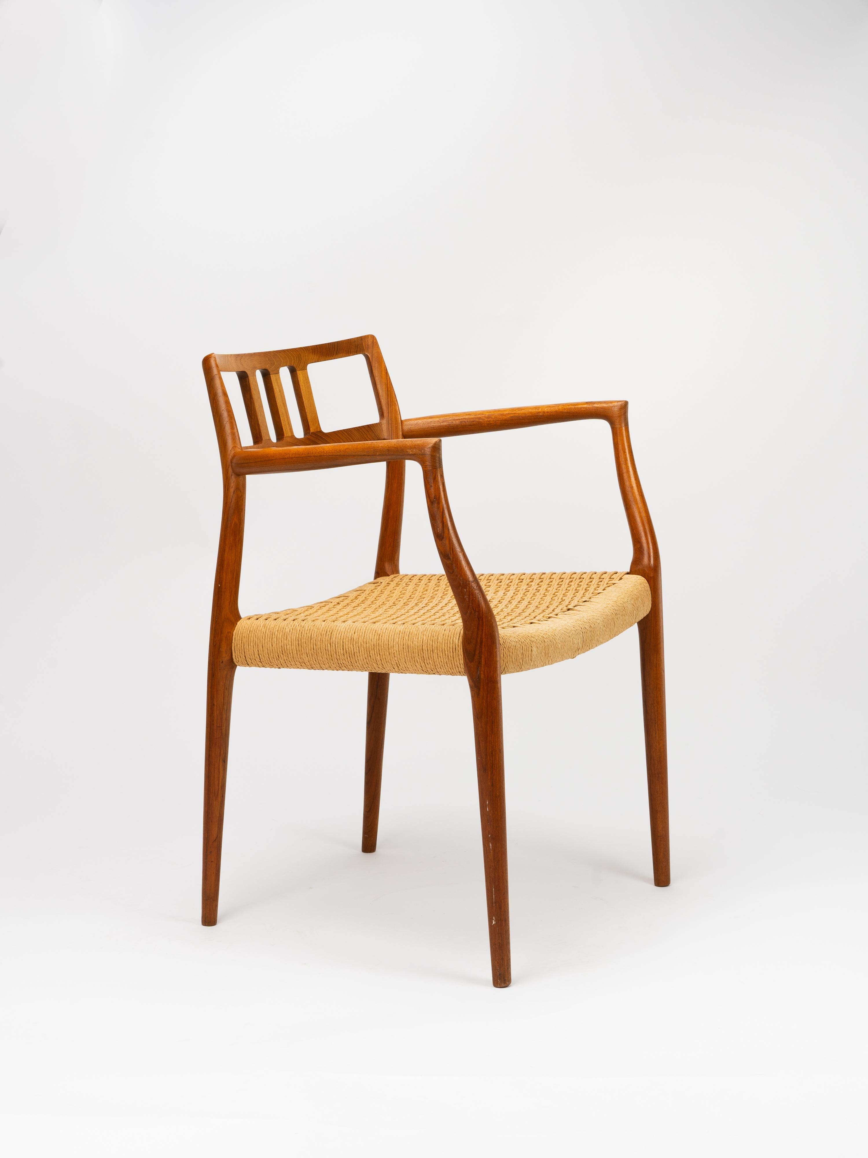Spago Poltrona da pranzo in teak Niels Otto 32 per J.L.A. Møllers Møbelfabrik in vendita