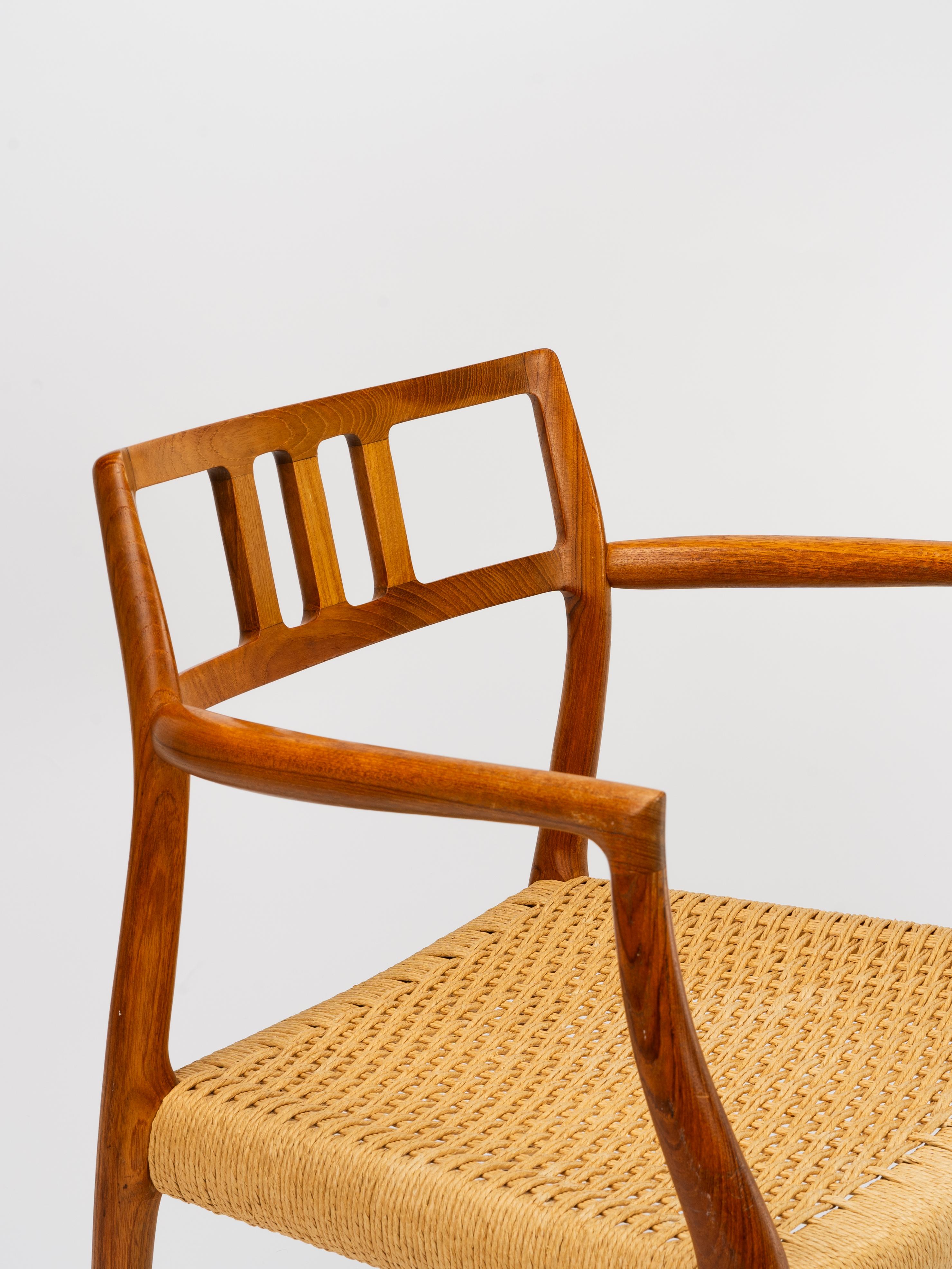 Poltrona da pranzo in teak Niels Otto 32 per J.L.A. Møllers Møbelfabrik in vendita 2