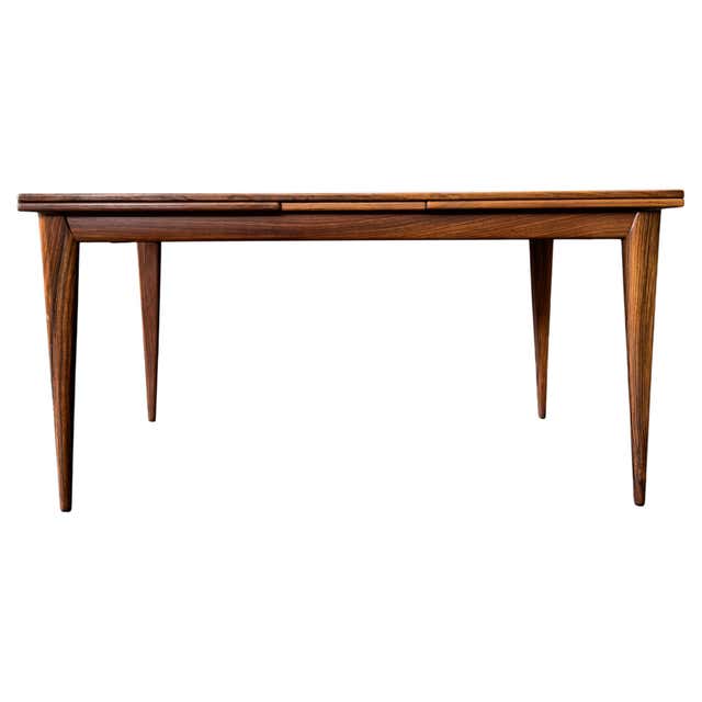 Teak and Oak Extending Console Table For Sale at 1stDibs