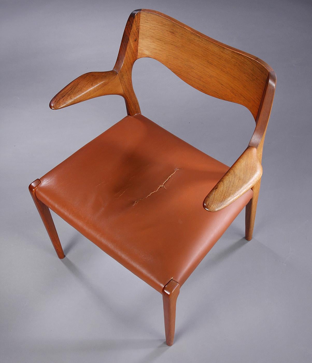 Danish Niels Otto Møller Armchair Model 55, Denmark