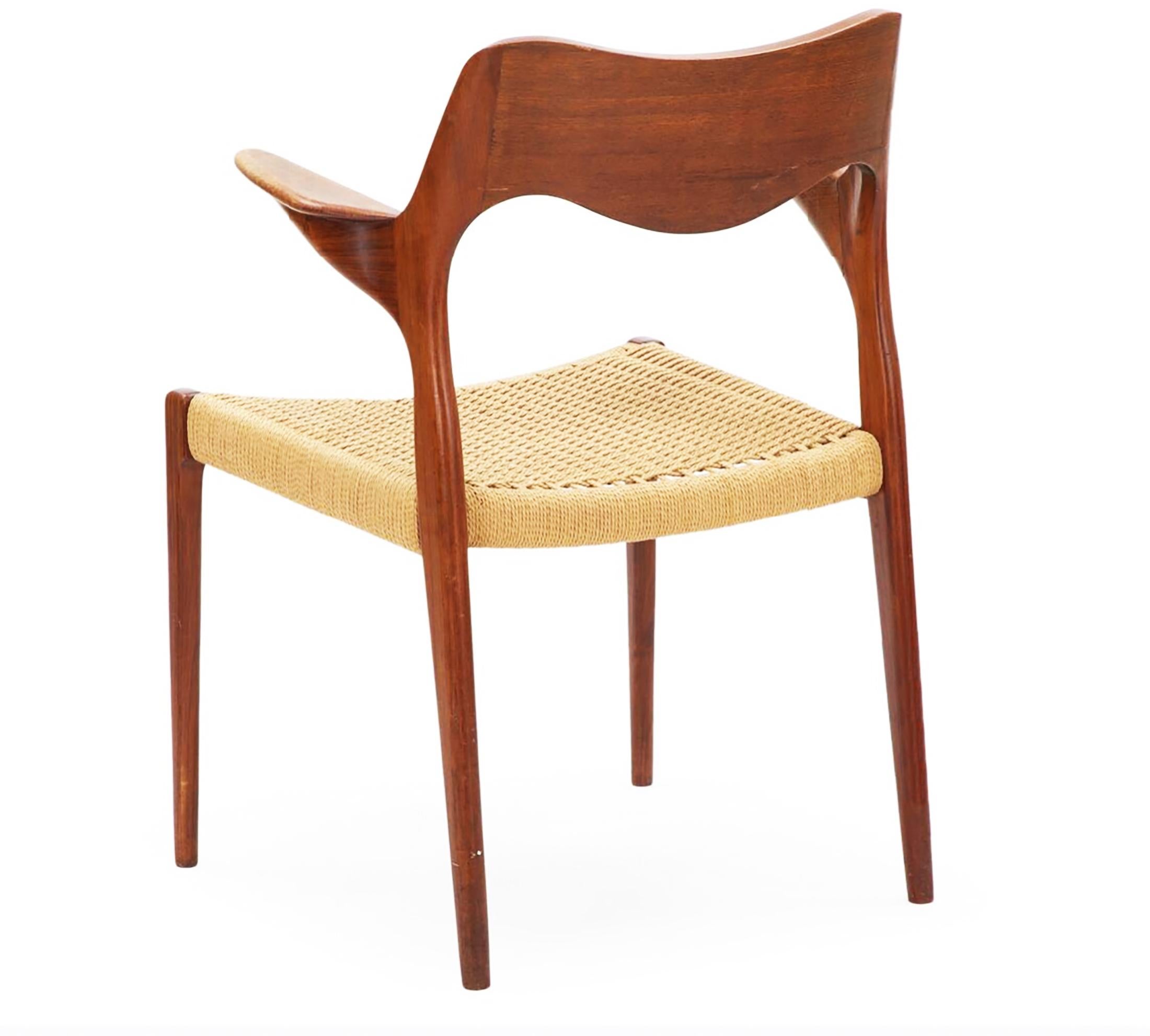 Scandinavian Modern Niels Otto Møller Armchair Model 55, Denmark For Sale