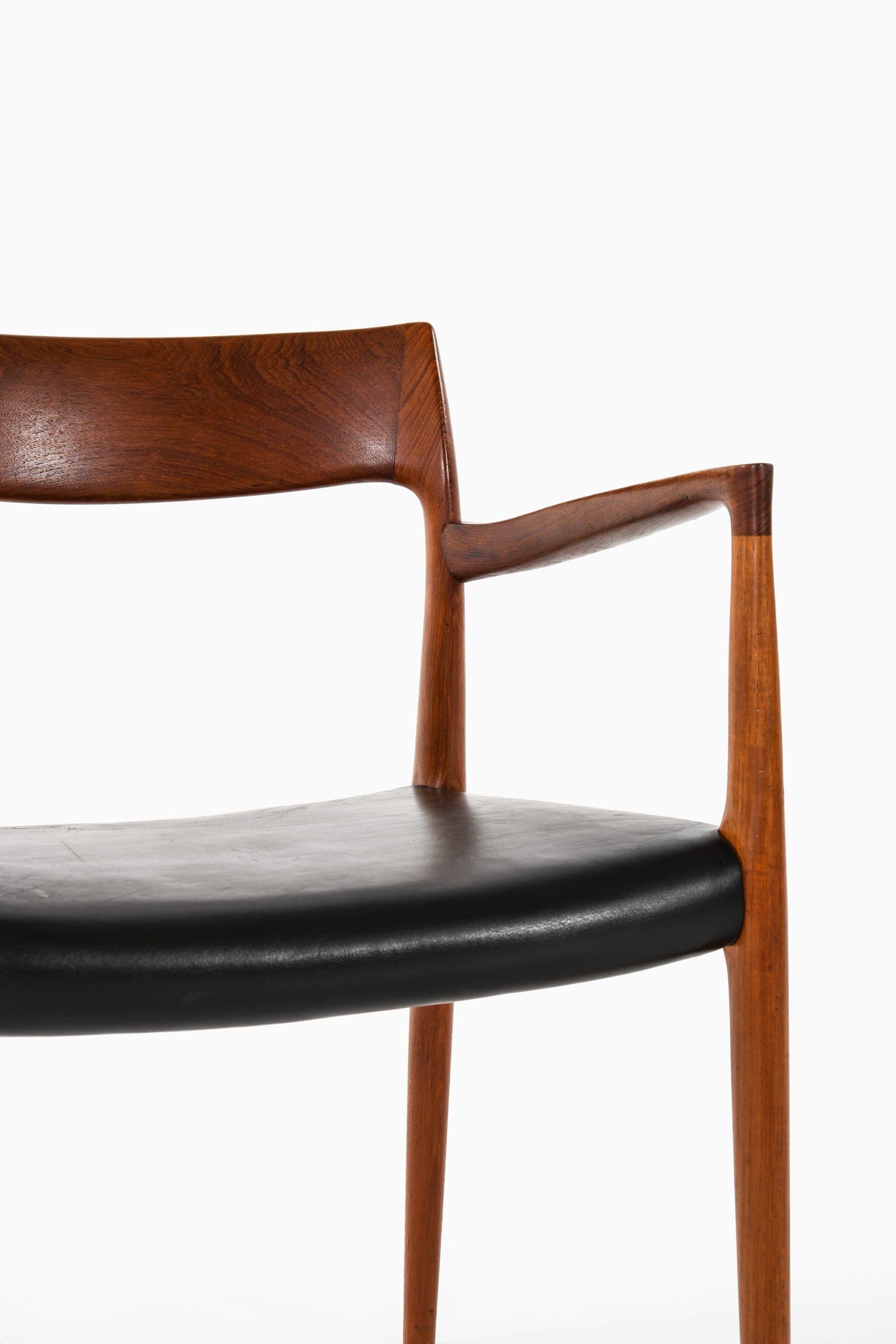 Scandinavian Modern Niels Otto Møller Armchair Model 57 by J.L Møllers Møbelfabrik in Denmark For Sale