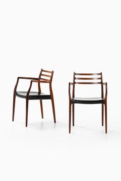 Niels Otto Møller Armchair Model 62 Produced by J.L Møllers Møbelfabrik