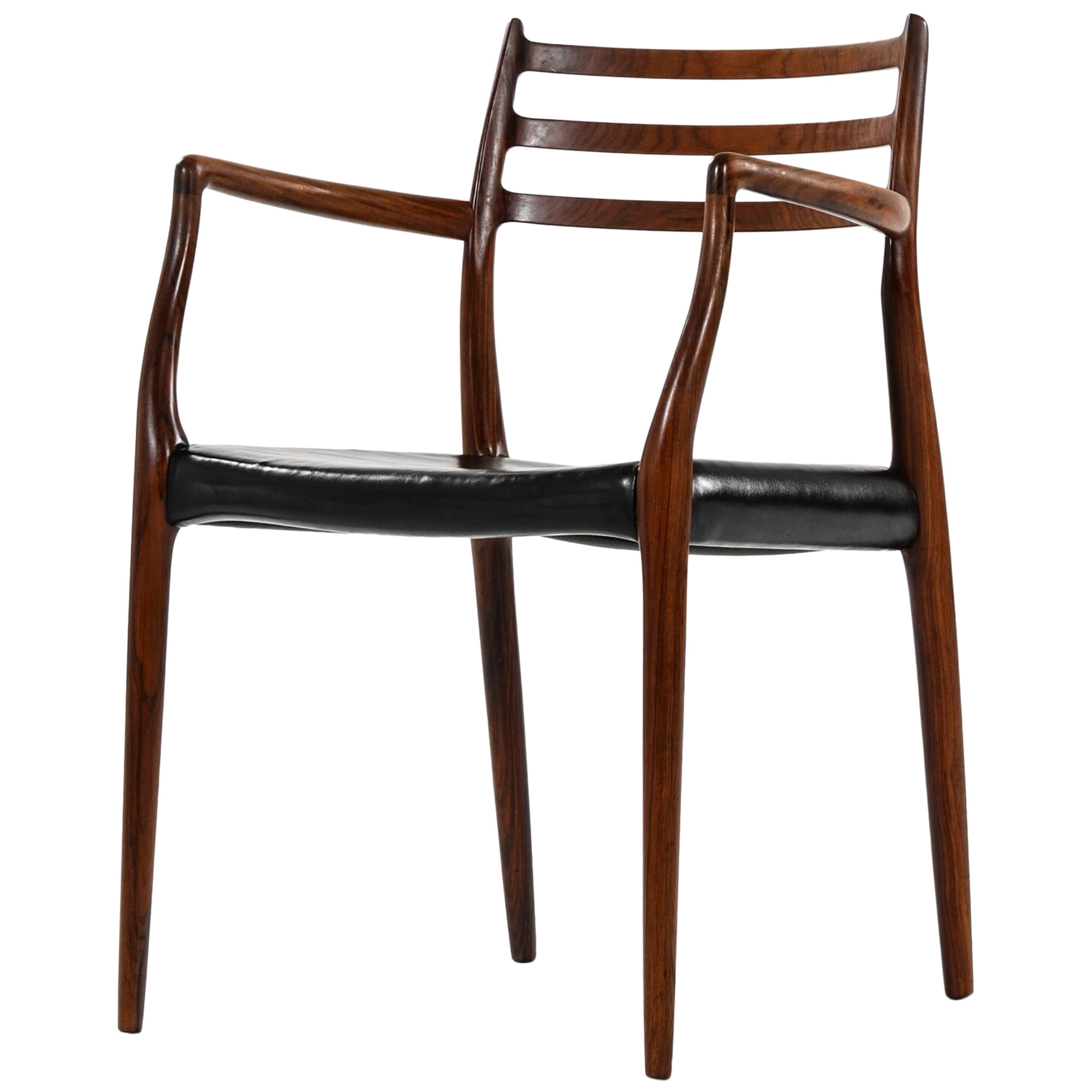 Niels Otto Møller Armchair Model 62 Produced by J.L Møllers Møbelfabrik