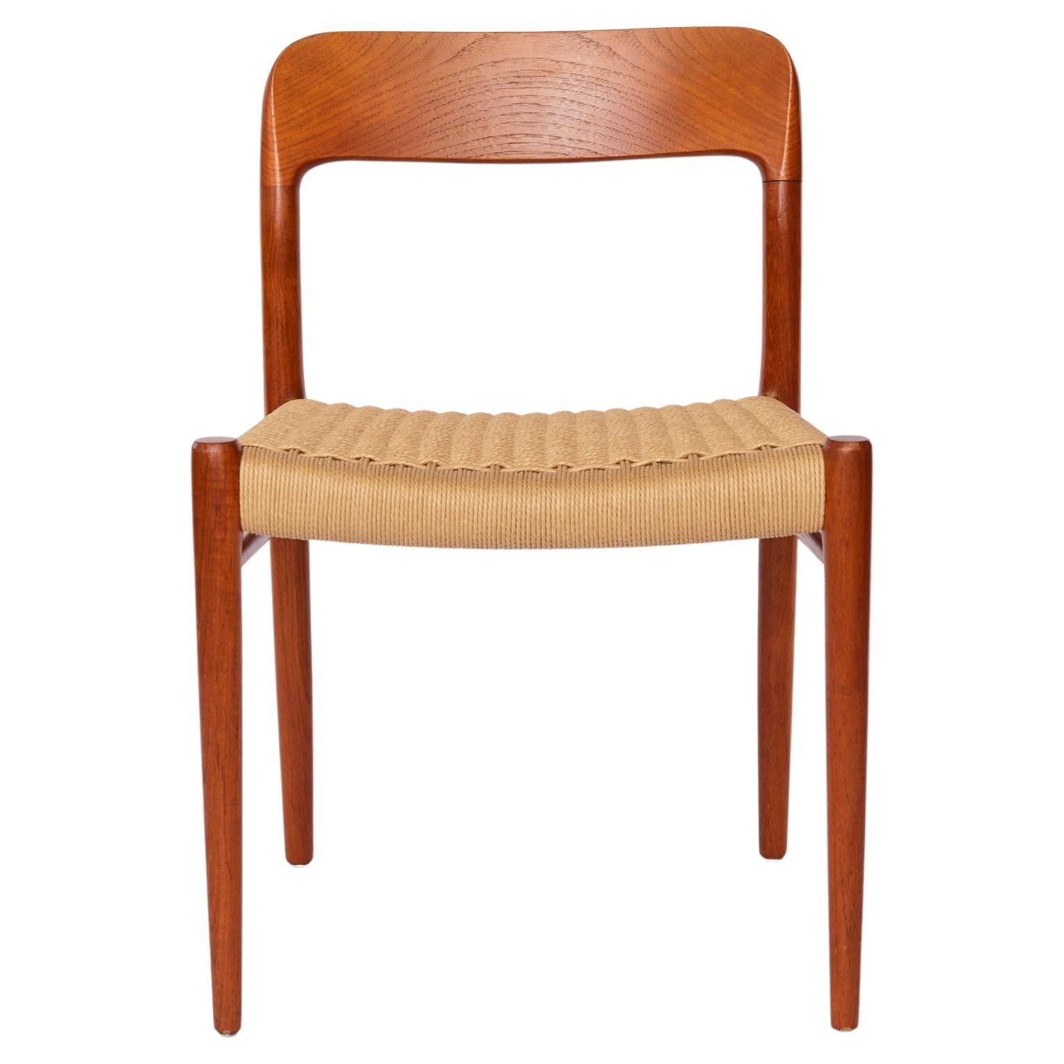 Niels Otto Møller Chair, Model 75 (1950s) – with Repair – Vintage Danish Mid-Cen For Sale