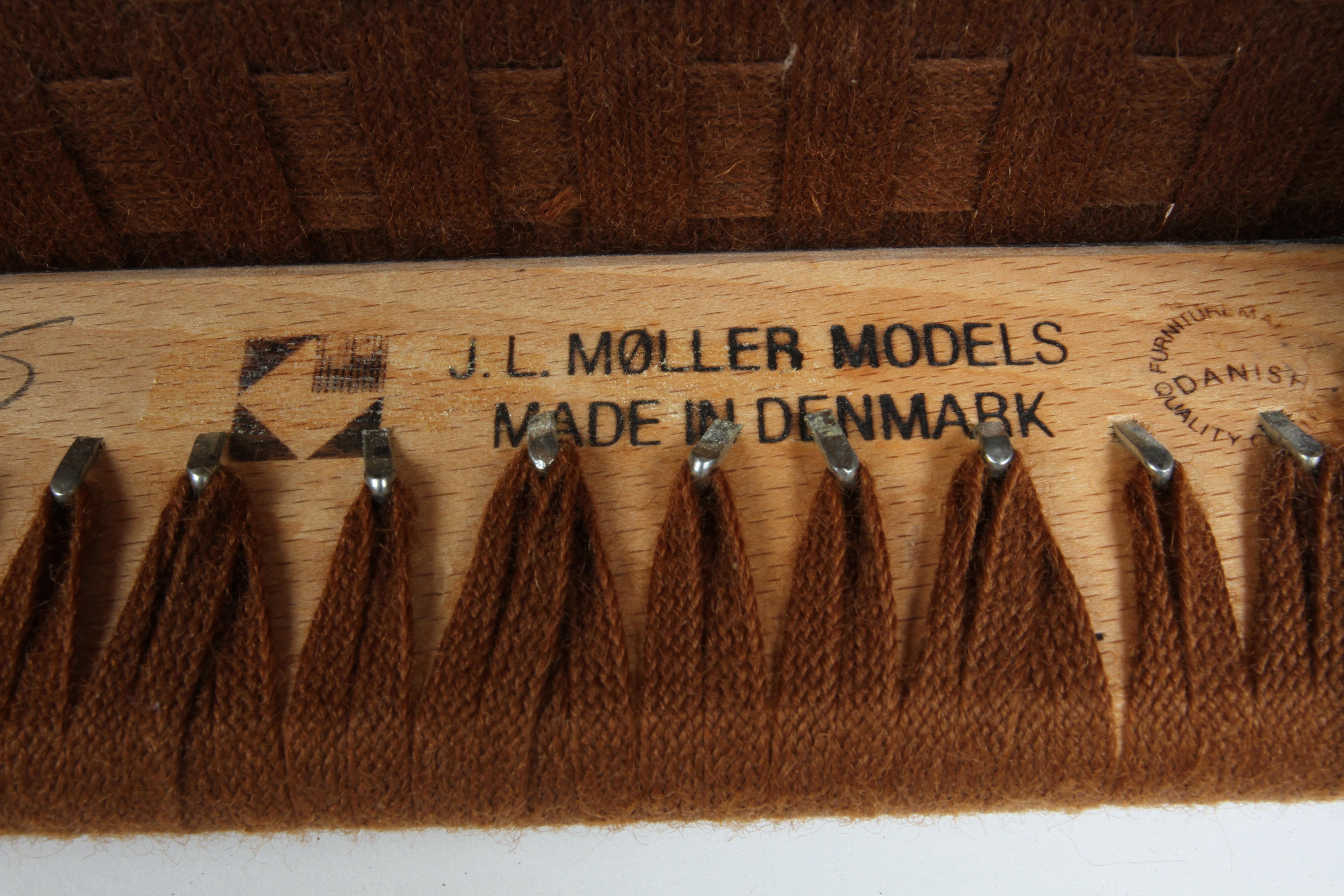 Niels Otto Møller Danish Teak Ottoman or Bench Model 80a for J.L. Møllers Mødels For Sale 8
