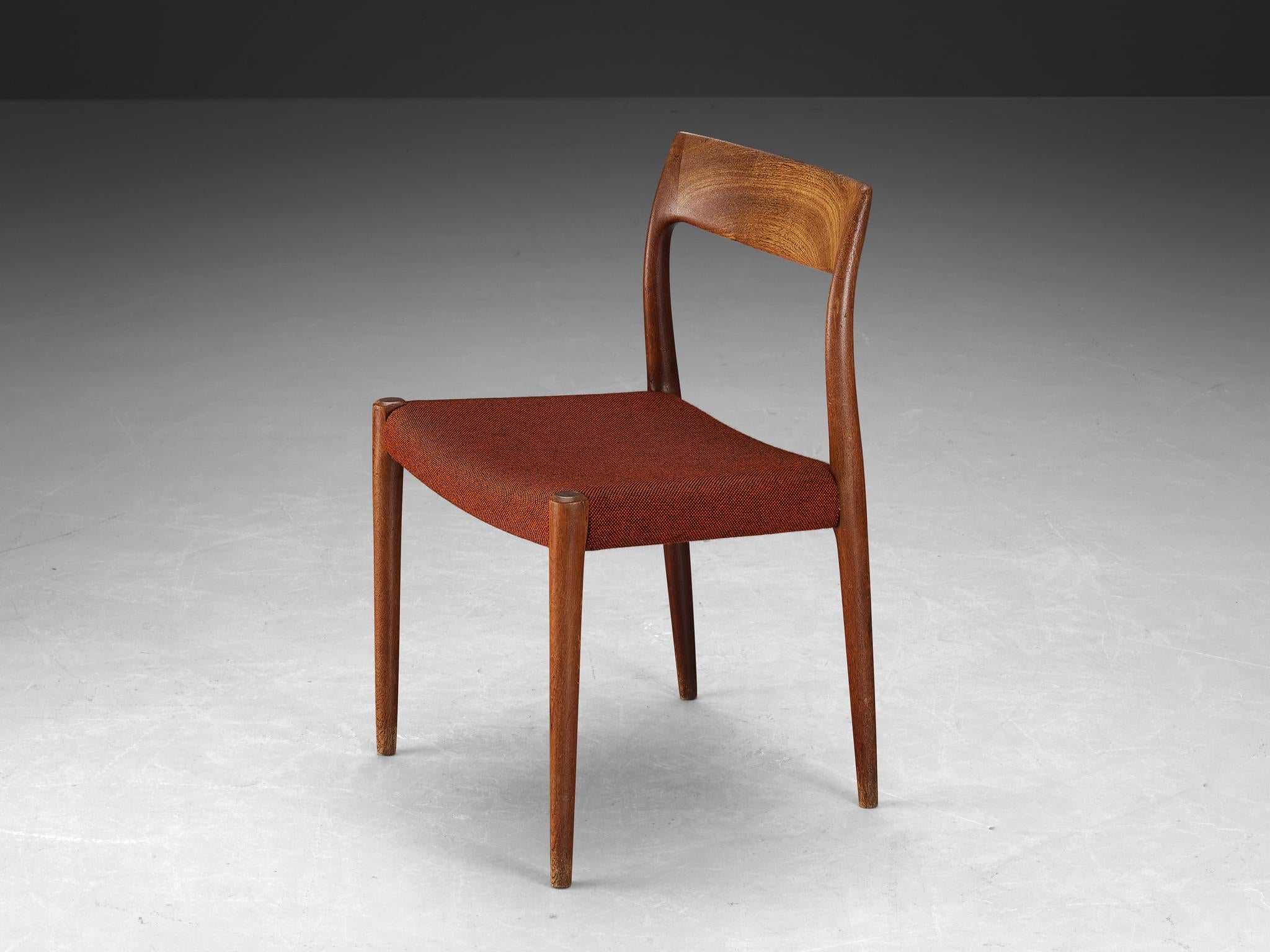 Niels Otto Møller for J.L. Møllers Møbelfabrik Dining Chair in Teak In Good Condition For Sale In Waalwijk, NL