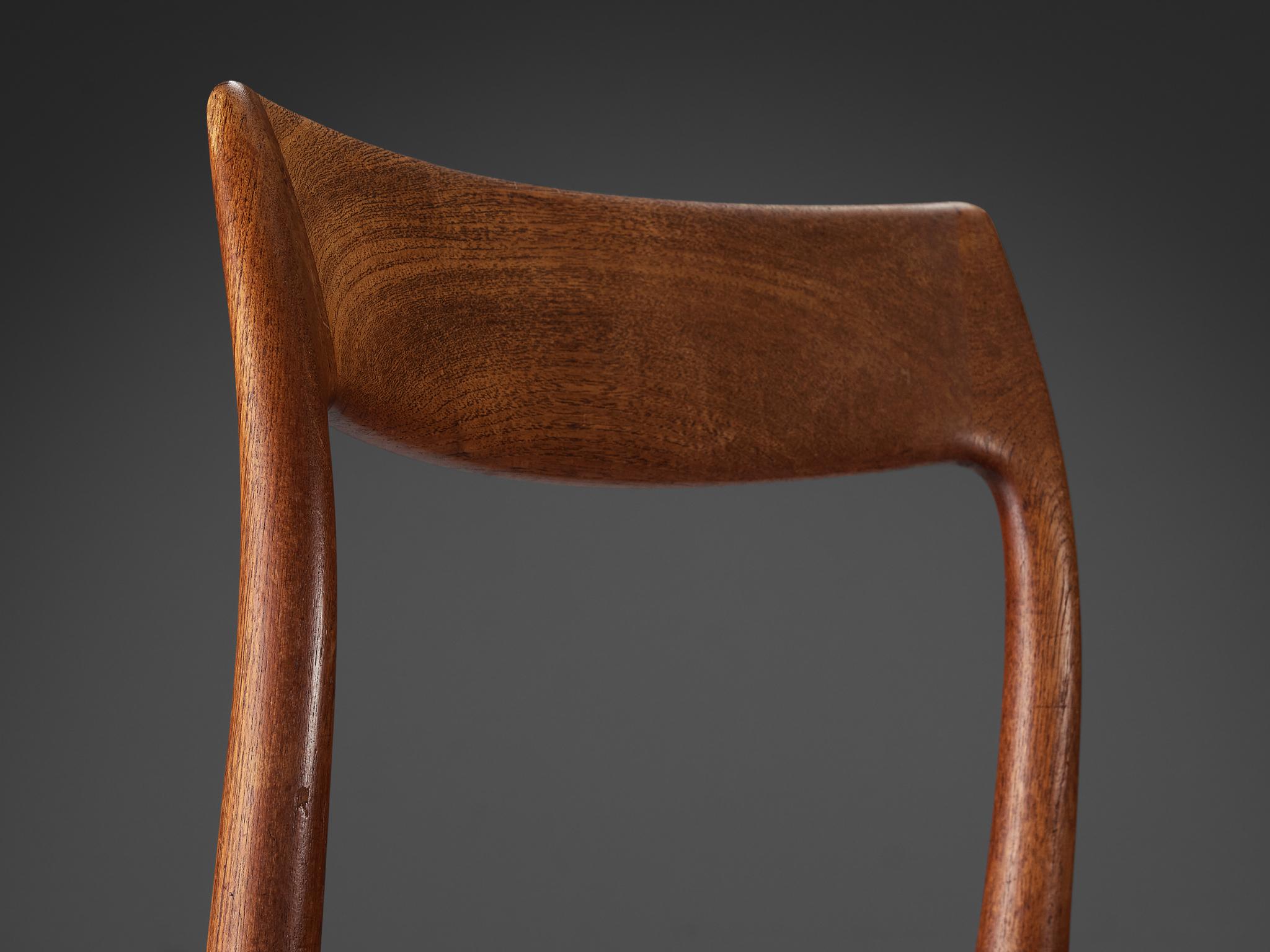 Mid-20th Century Niels Otto Møller for J.L. Møllers Møbelfabrik Dining Chair in Teak For Sale