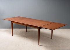 Niels Otto Møller Model 12 Teak Draw Leaf Dining Table