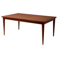 Niels Otto Møller Model 12 Teak Draw Leaf Dining Table