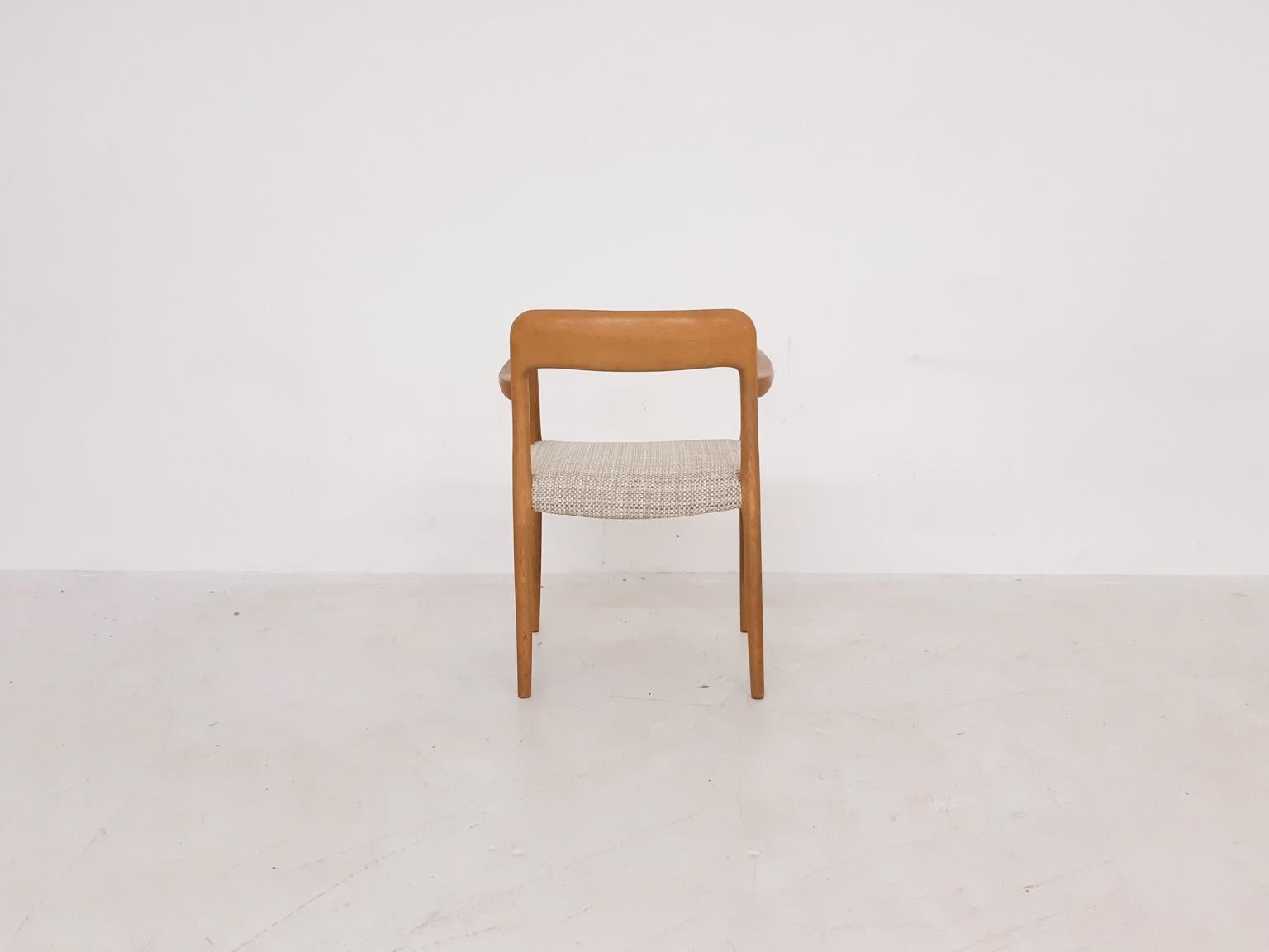 Danish Niels Otto Møller Oak Armchair or Dining Chair, Model 56, Denmark, 1959