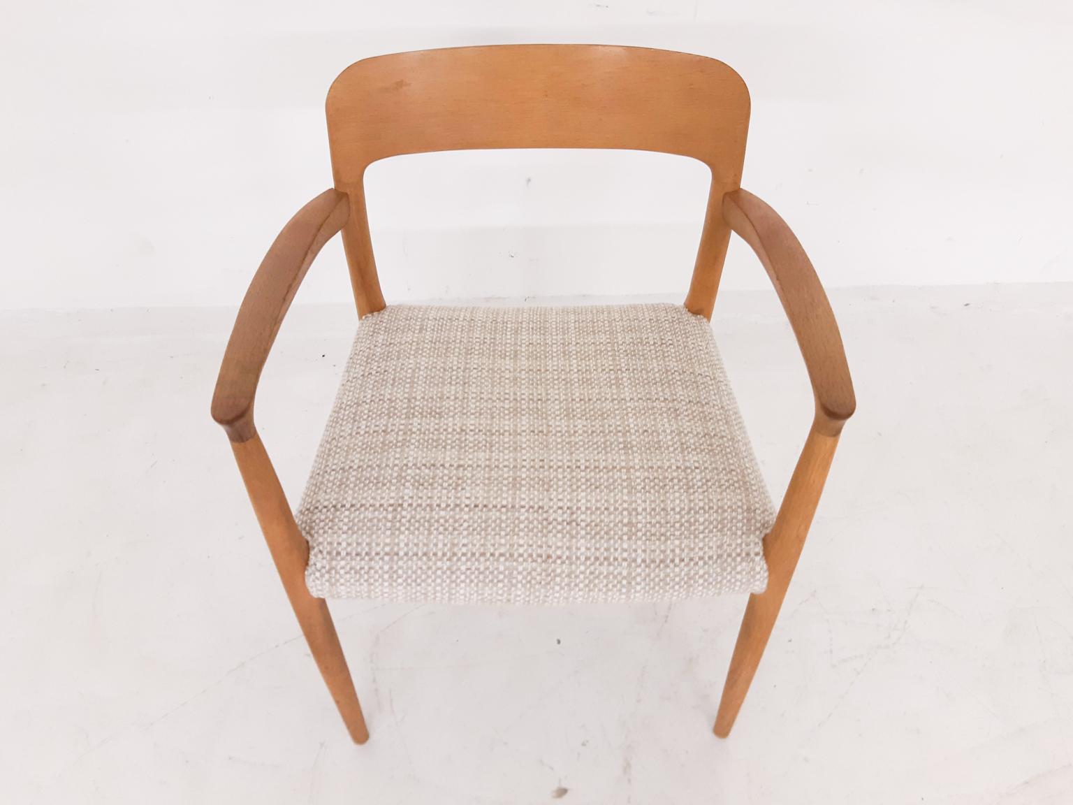 Niels Otto Møller Oak Armchair or Dining Chair, Model 56, Denmark, 1959 2