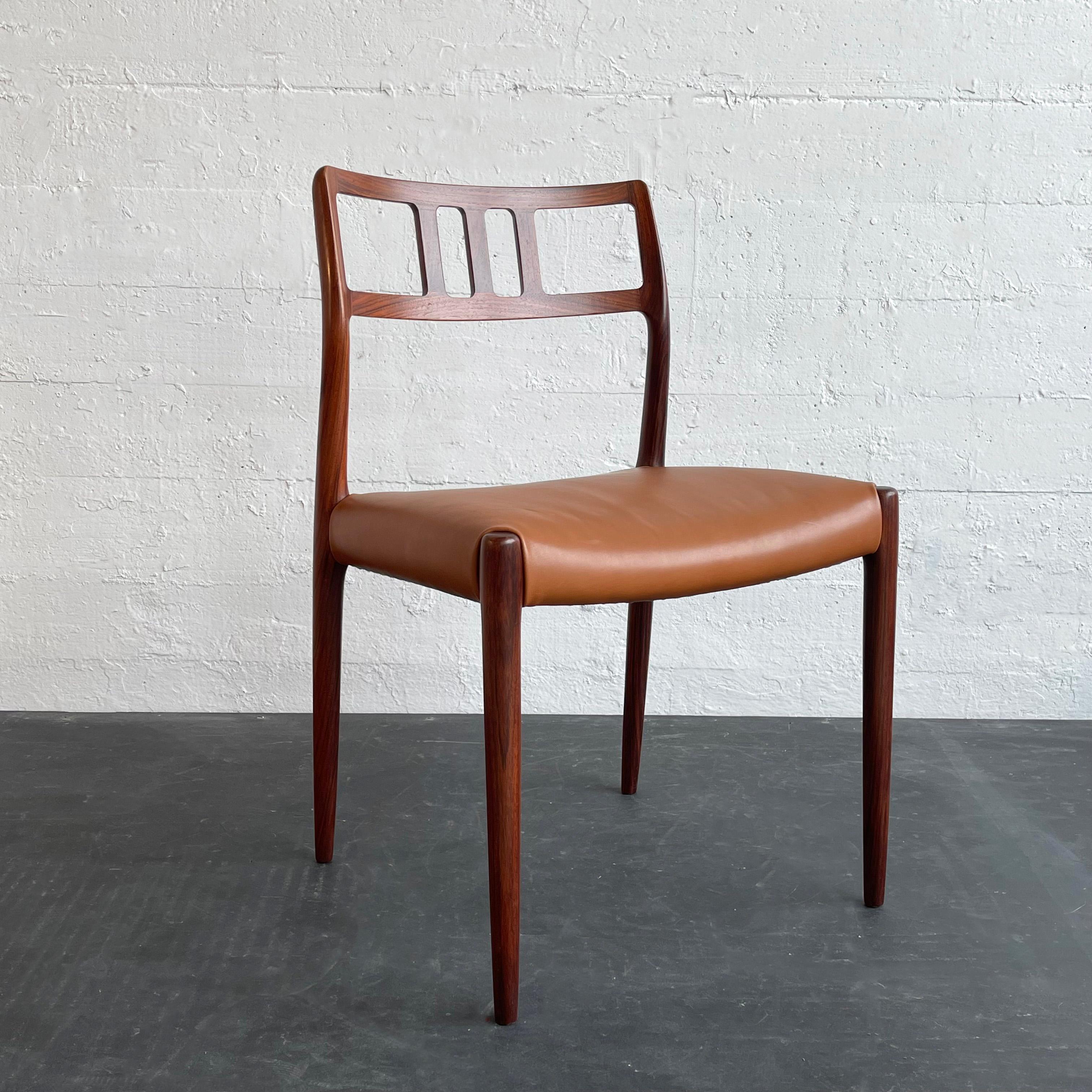 Niels Otto Møller Rosenholzstuhl Modell 79 für J.L. Møllers Møbelfabrik (Dänisch) im Angebot