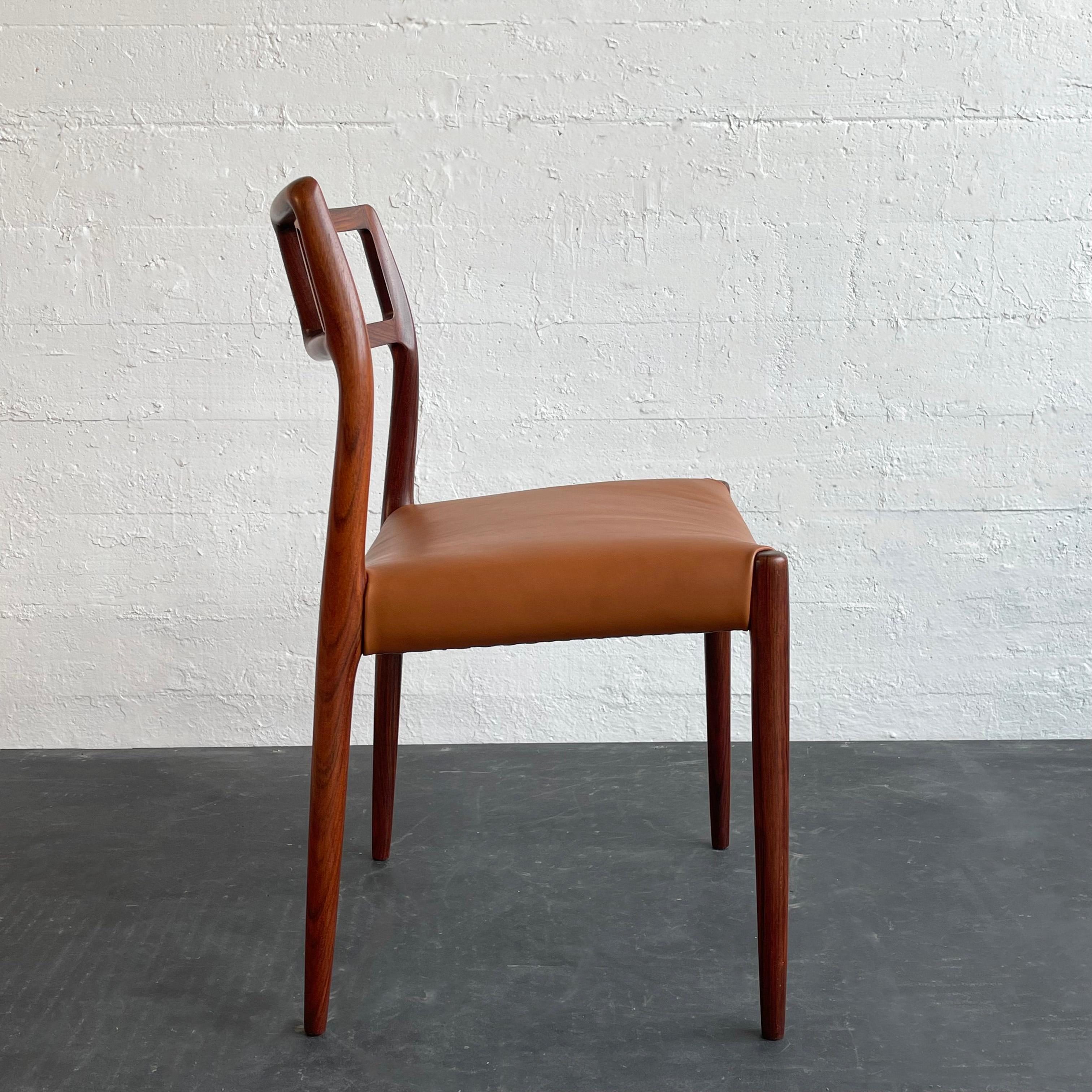 Niels Otto Møller Rosenholzstuhl Modell 79 für J.L. Møllers Møbelfabrik im Zustand „Gut“ im Angebot in Brooklyn, NY
