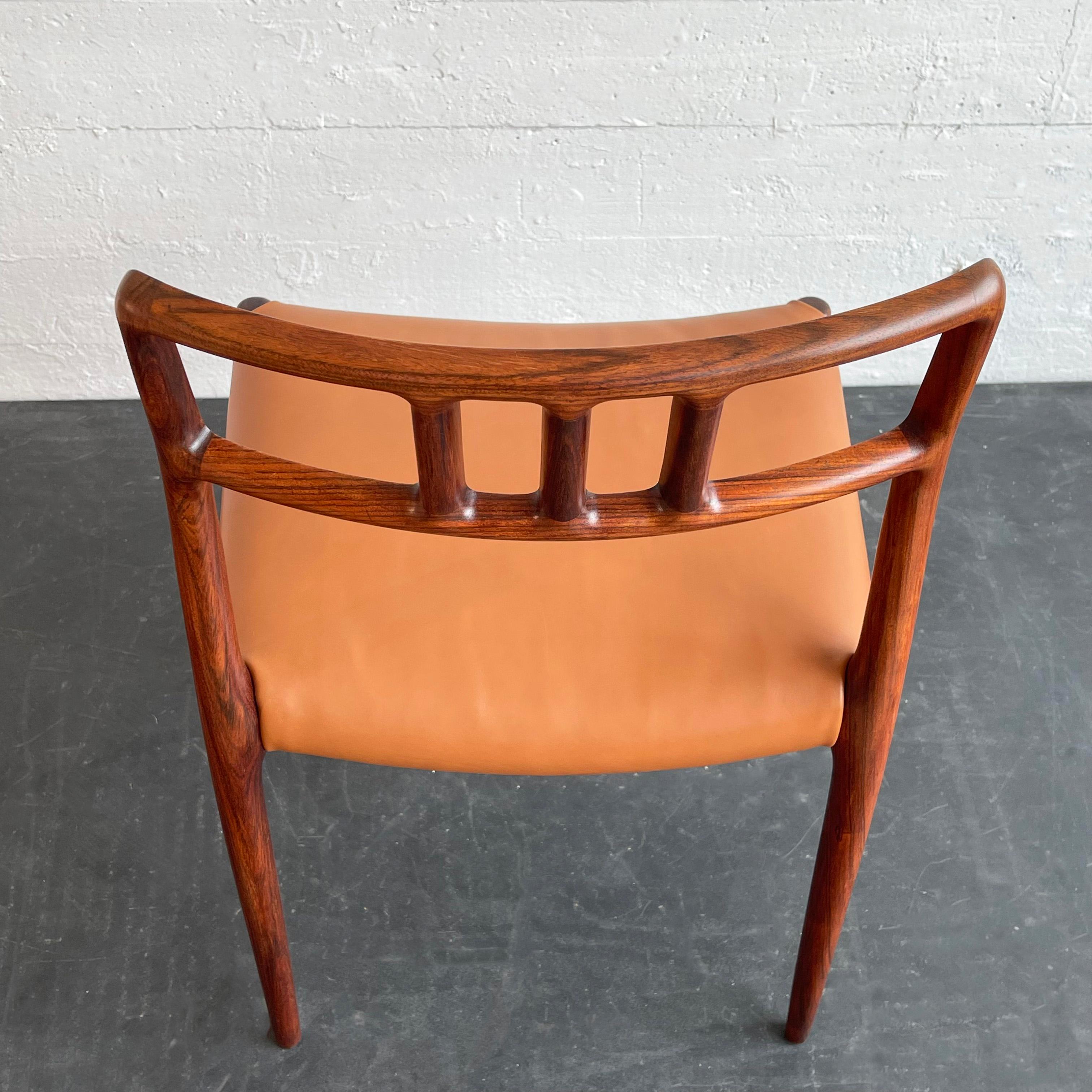 Niels Otto Møller Rosenholzstuhl Modell 79 für J.L. Møllers Møbelfabrik im Angebot 1